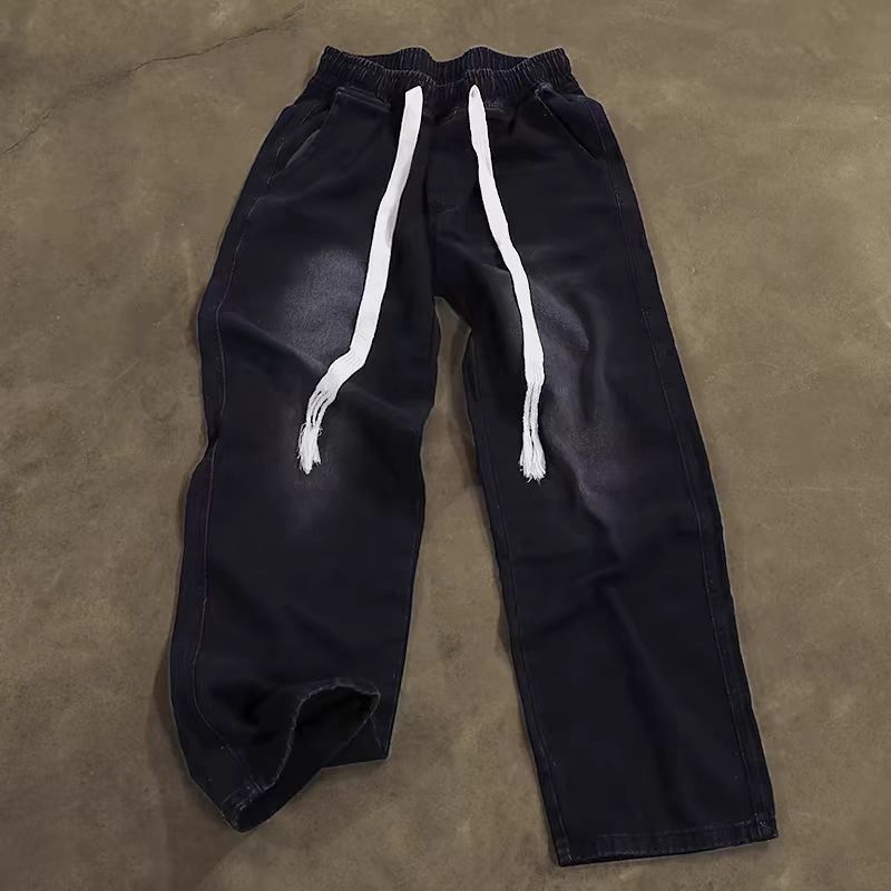 Japanese Brand × Vintage Street Vintage Aged Loose Casual Black Jeans Size US 30 / EU 46 - 3 Thumbnail