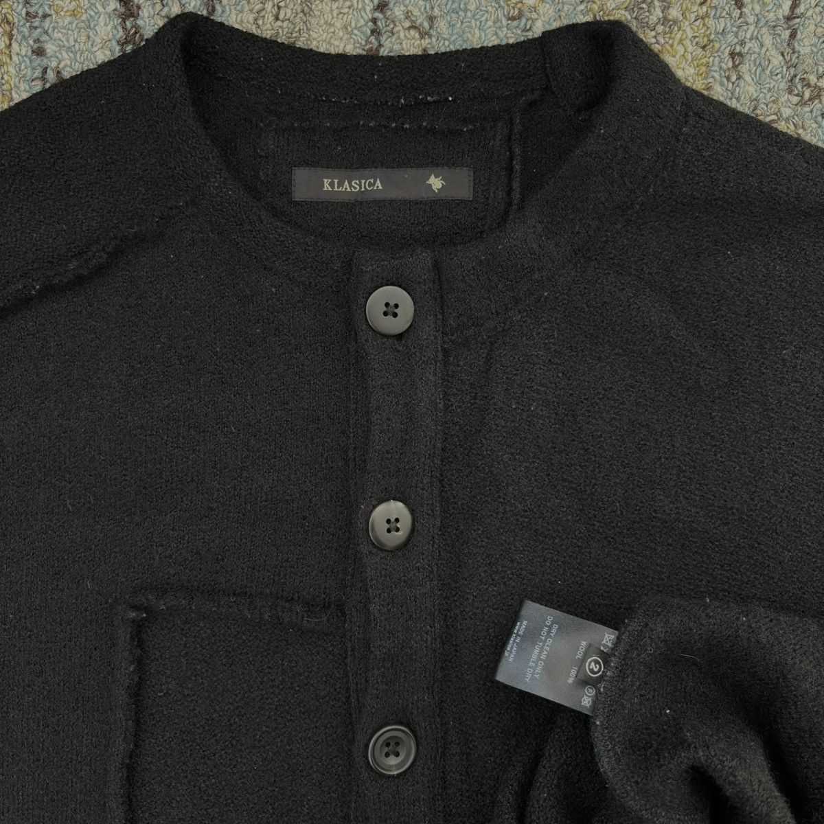 Archivio J.M. Ribot Klasica Sabron Patch Worked Loose Cardigan Wool Japan Size US M / EU 48-50 / 2 - 3 Thumbnail