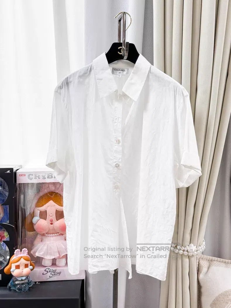 Chanel Chanel Star dark pattern short-sleeved shirt Size S / US 4 / IT 40 - 1 Thumbnail