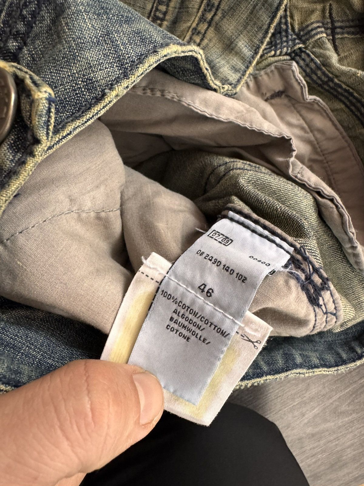 Japanese Brand Y2K Vintage Washed Retro Colour Jeans made in Spain Size US 36 / EU 52 - 7 Thumbnail