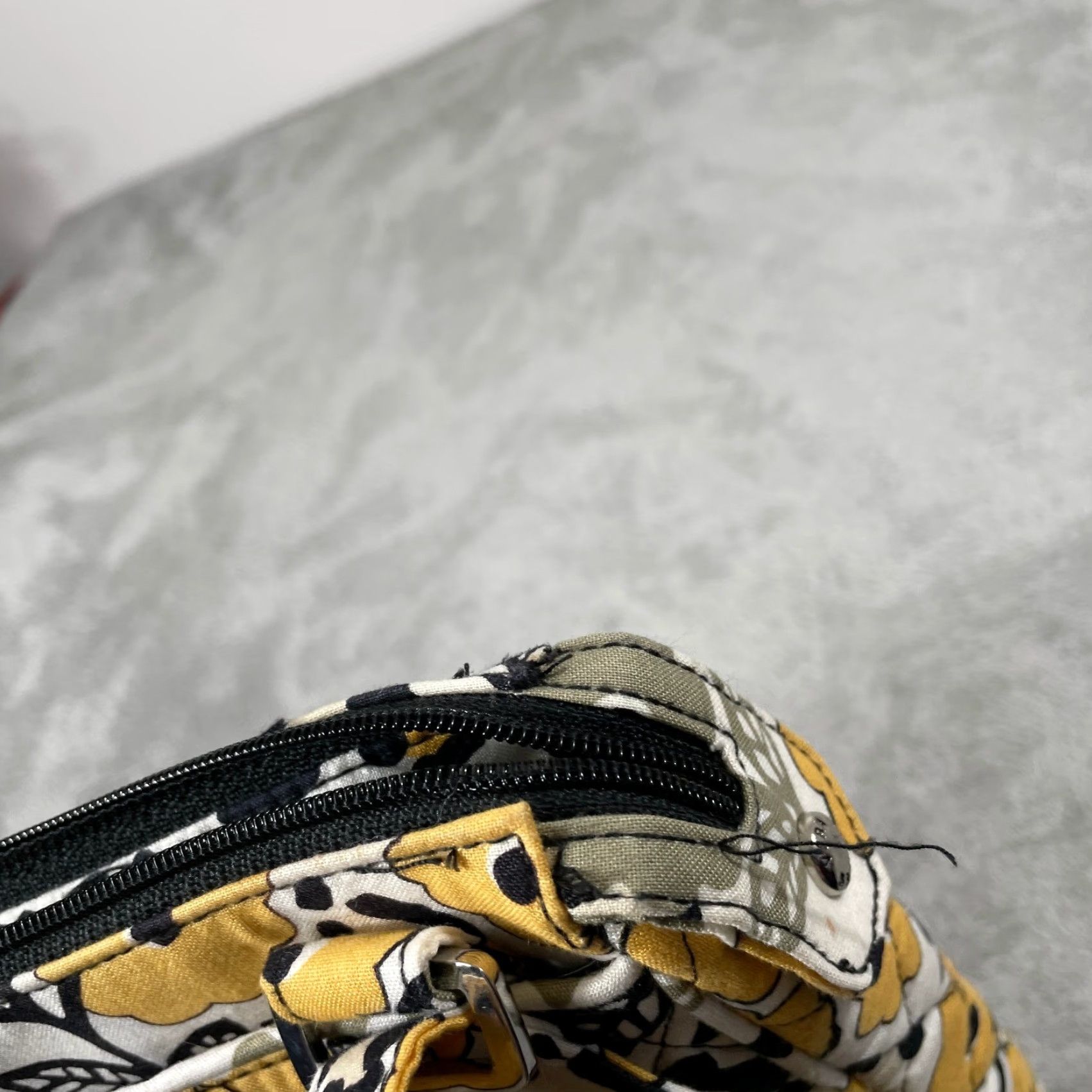 Vera Bradley Vera Bradley Tablet Hipster Bag Womens Yellow Floral Leopard Print Crossbody New Size ONE SIZE - 6 Thumbnail