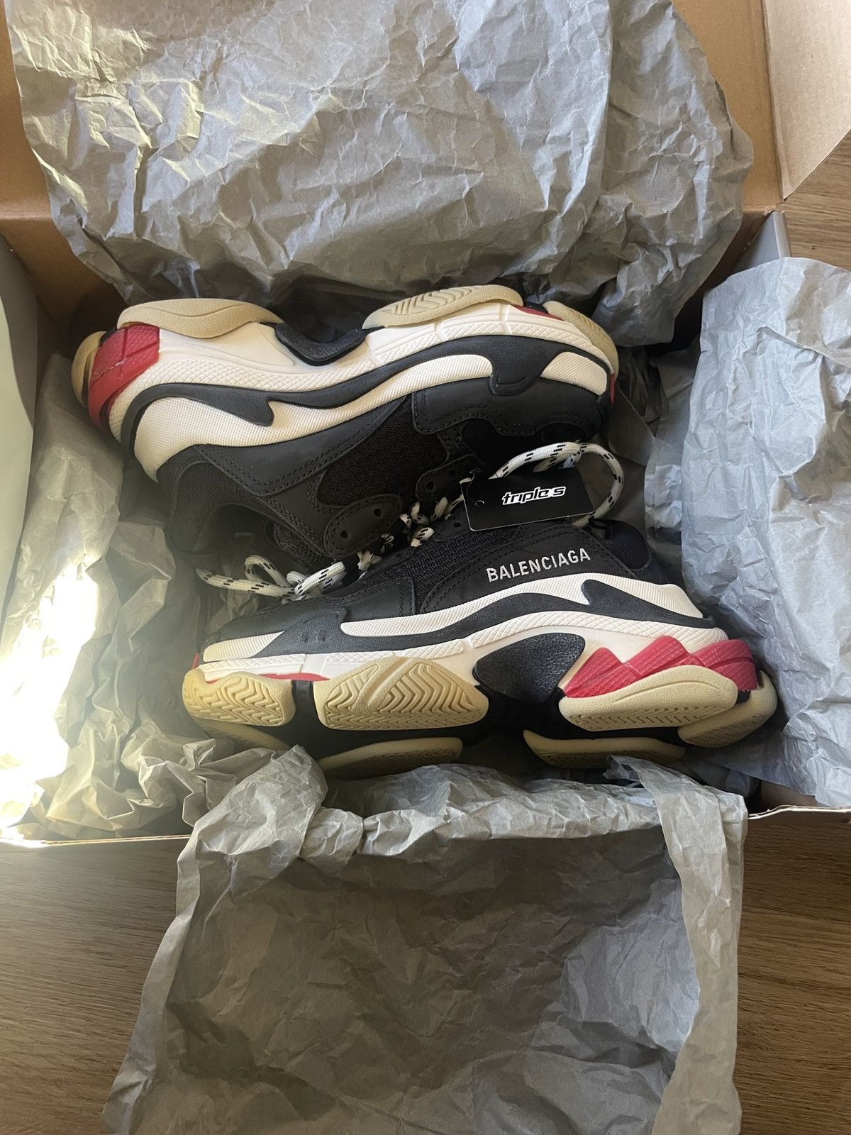 Balenciaga TRIPLE S SNEAKER IN BLACK Size US 4 / IT 34 - 1 Thumbnail