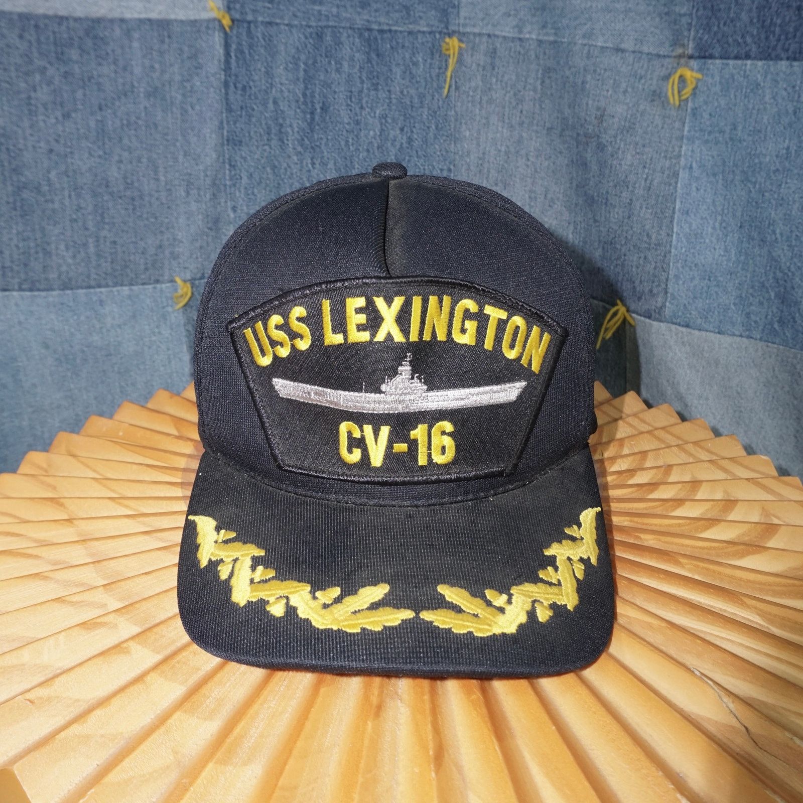 Vintage OSFA - Vintage 00s 90s USS Lexington CV – 16 Navy ship hat Size ONE SIZE - 1 Thumbnail