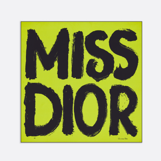 Dior o1w1db10625 Size : OS / Square Scarf in Black/Green Size ONE SIZE - 2 Thumbnail