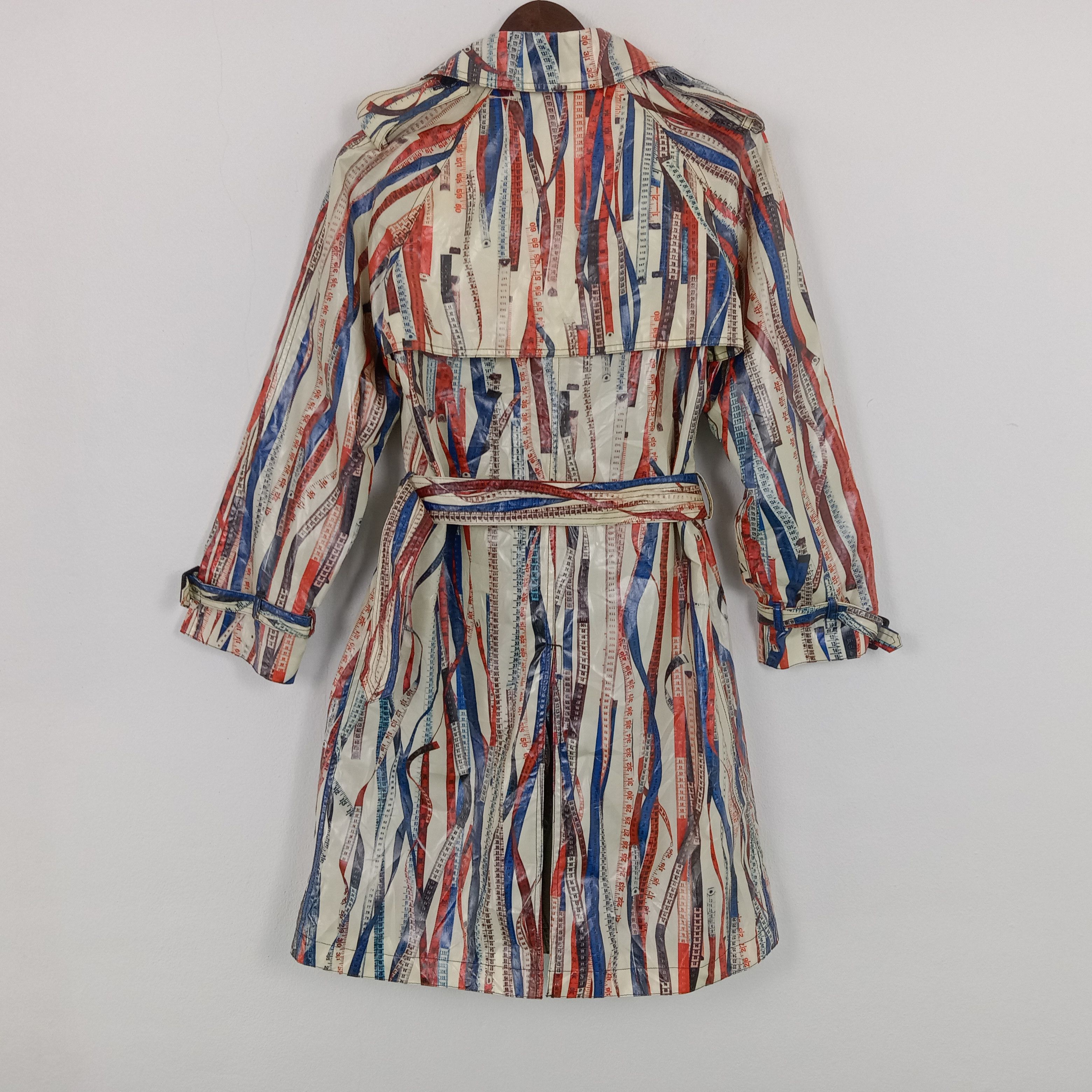 Designer × Jean Paul Gaultier × Vintage Vintage Jean Paul Gaultier Printed Knee Trench Coat Jacket Size S / US 4 / IT 40 - 3 Thumbnail