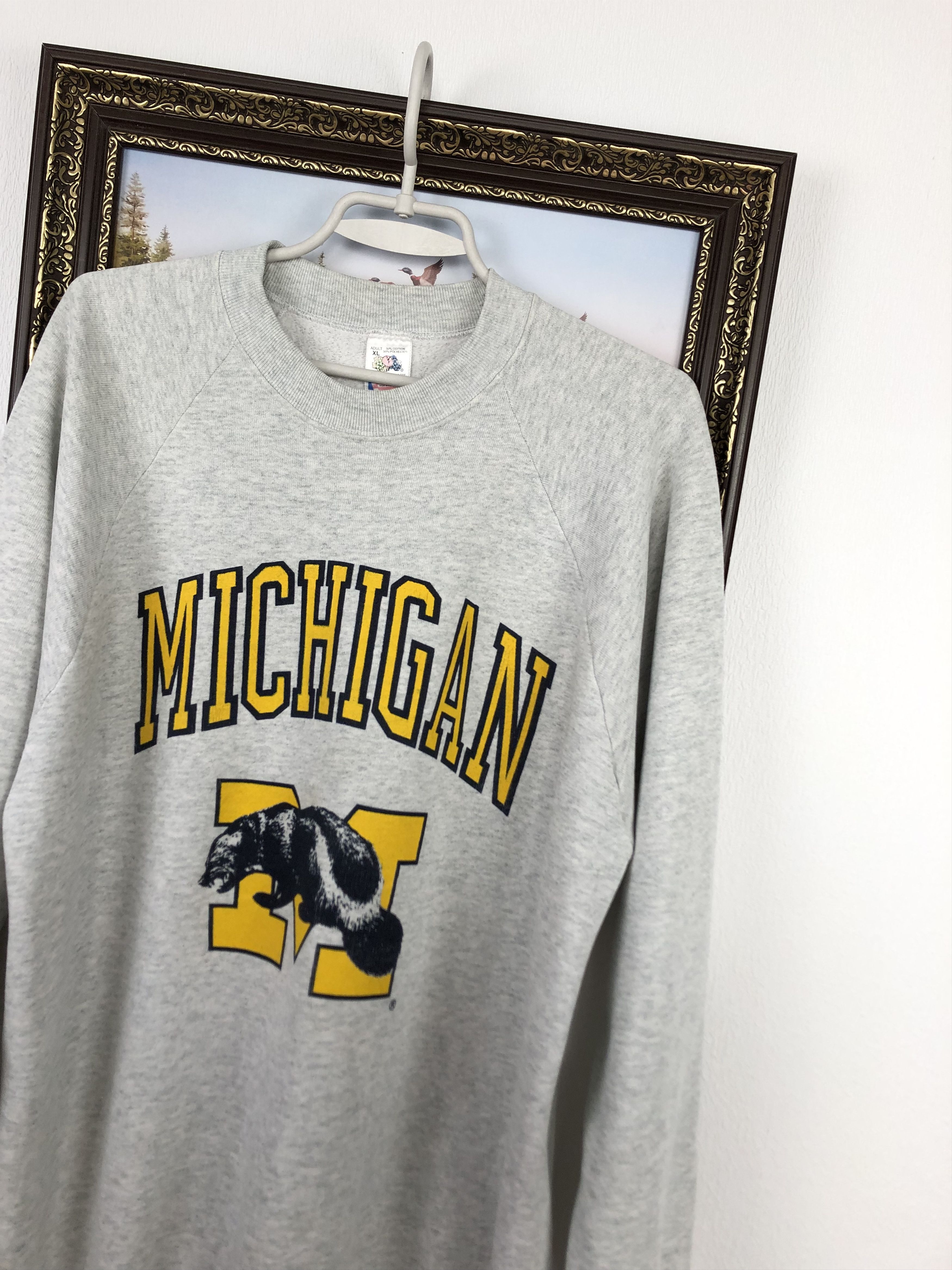 Vintage Vintage Michigan Wolverines Sweatshirt Crewneck Ncaa Size US XL / EU 56 / 4 - 4 Thumbnail
