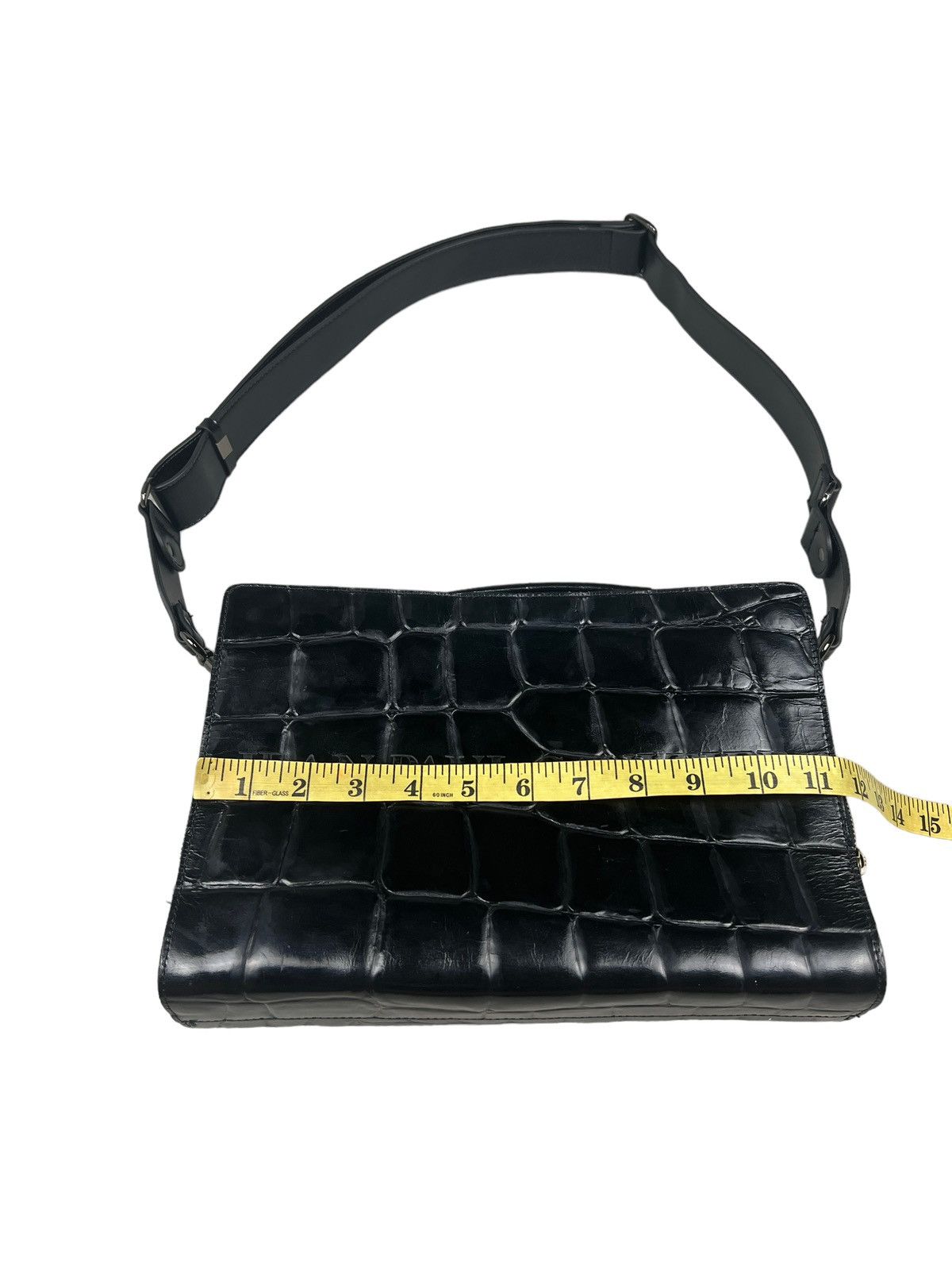 Jean Paul Gaultier Vintage Jean Paul Gaultier Alligator Embossed Sling Bag Size ONE SIZE - 16 Thumbnail