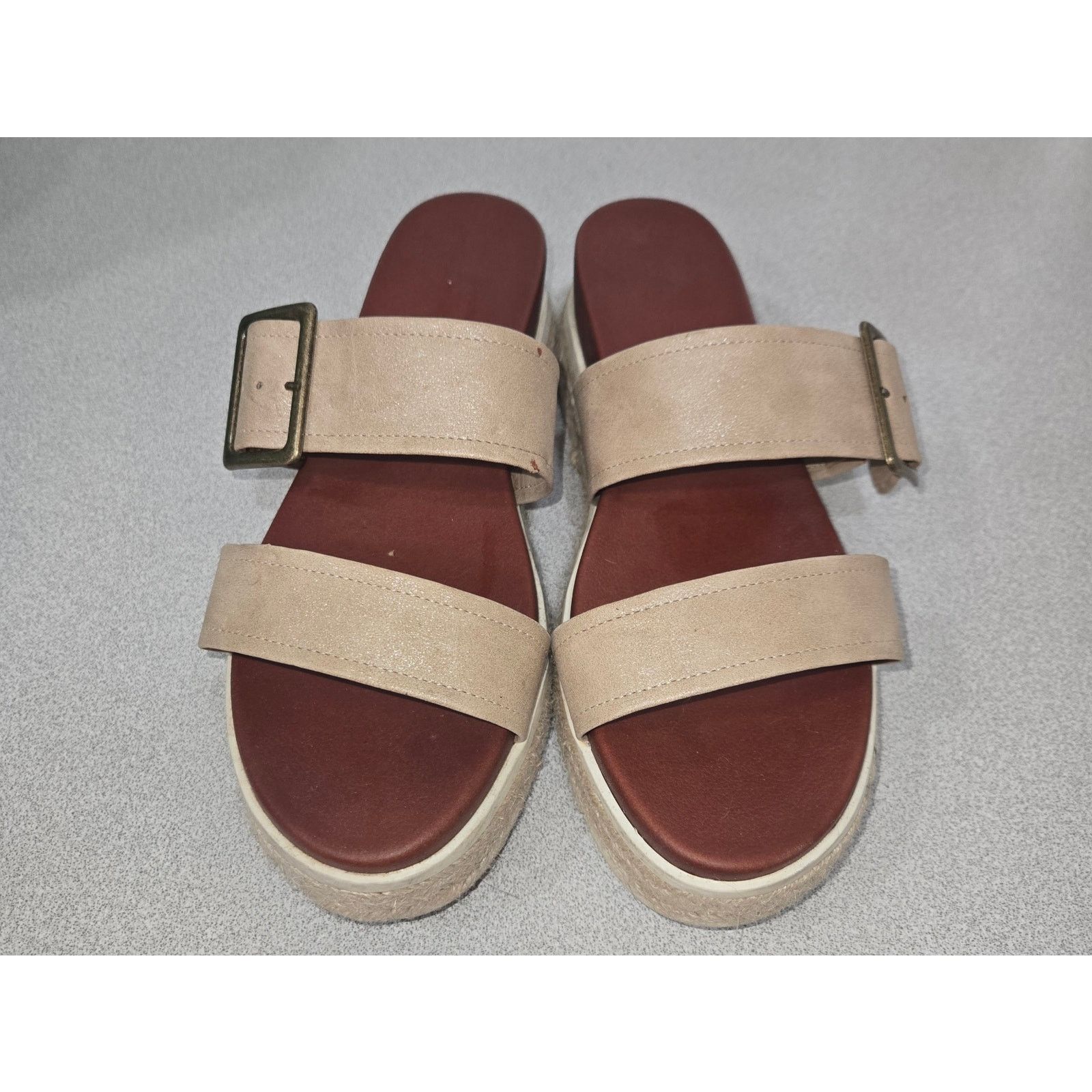Other Mia Kika Dusty Gold Woman Sandal 2.3 Espadrille Heel Size 10 Size US 10 / IT 40 - 1 Thumbnail