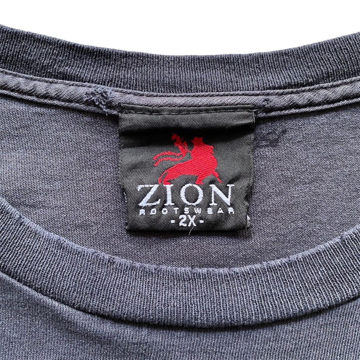 Band Tees × Bob Marley × Zion Rootswear Vintage Bob Marley Sun Faded Tshirt Zion Tag Made in Usa Size US XXL / EU 58 / 5 - 5 Thumbnail