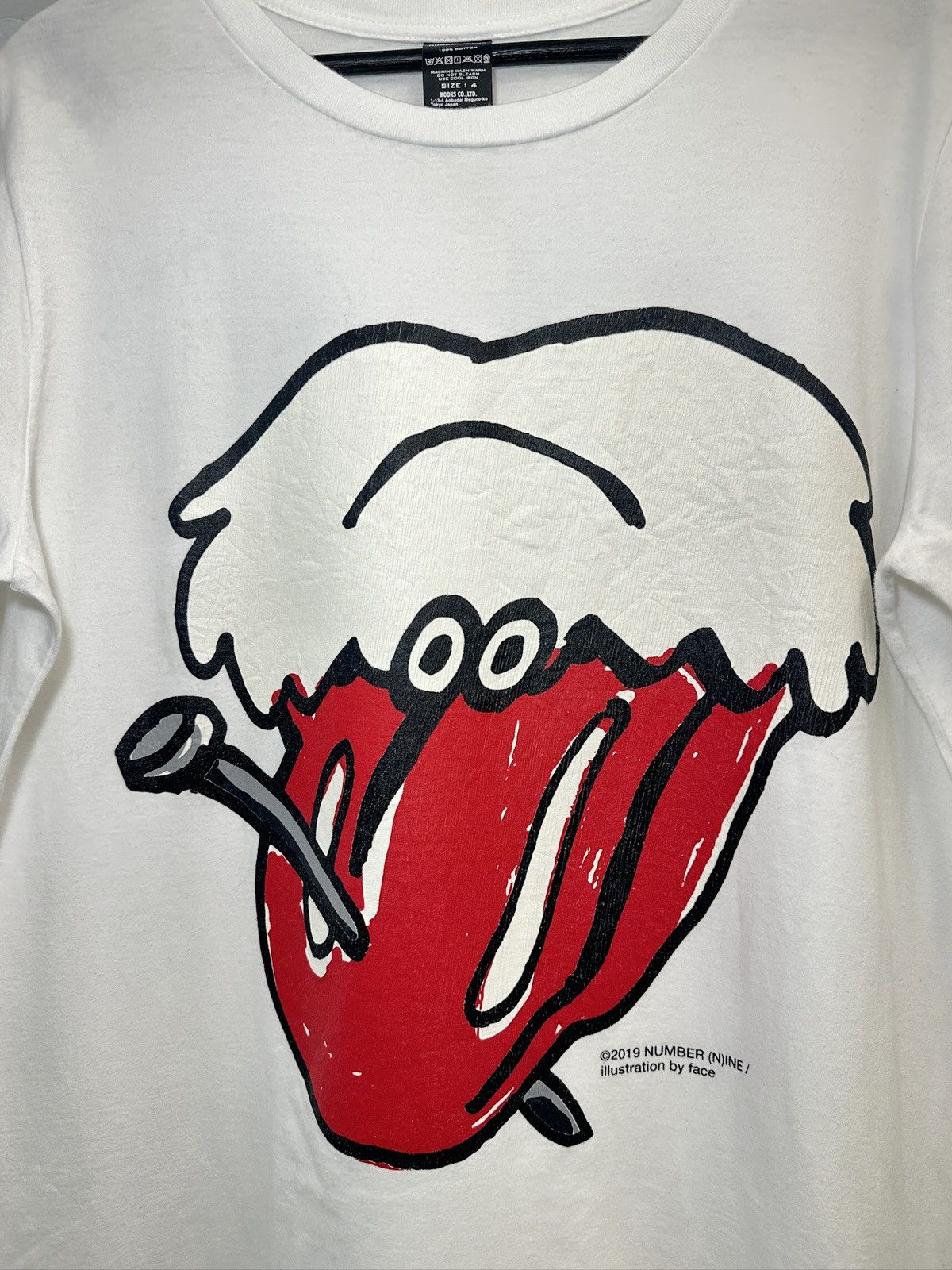 Number (N)ine Number (N)ine x FACE Graphic Tee Size US L / EU 52-54 / 3 - 2 Thumbnail