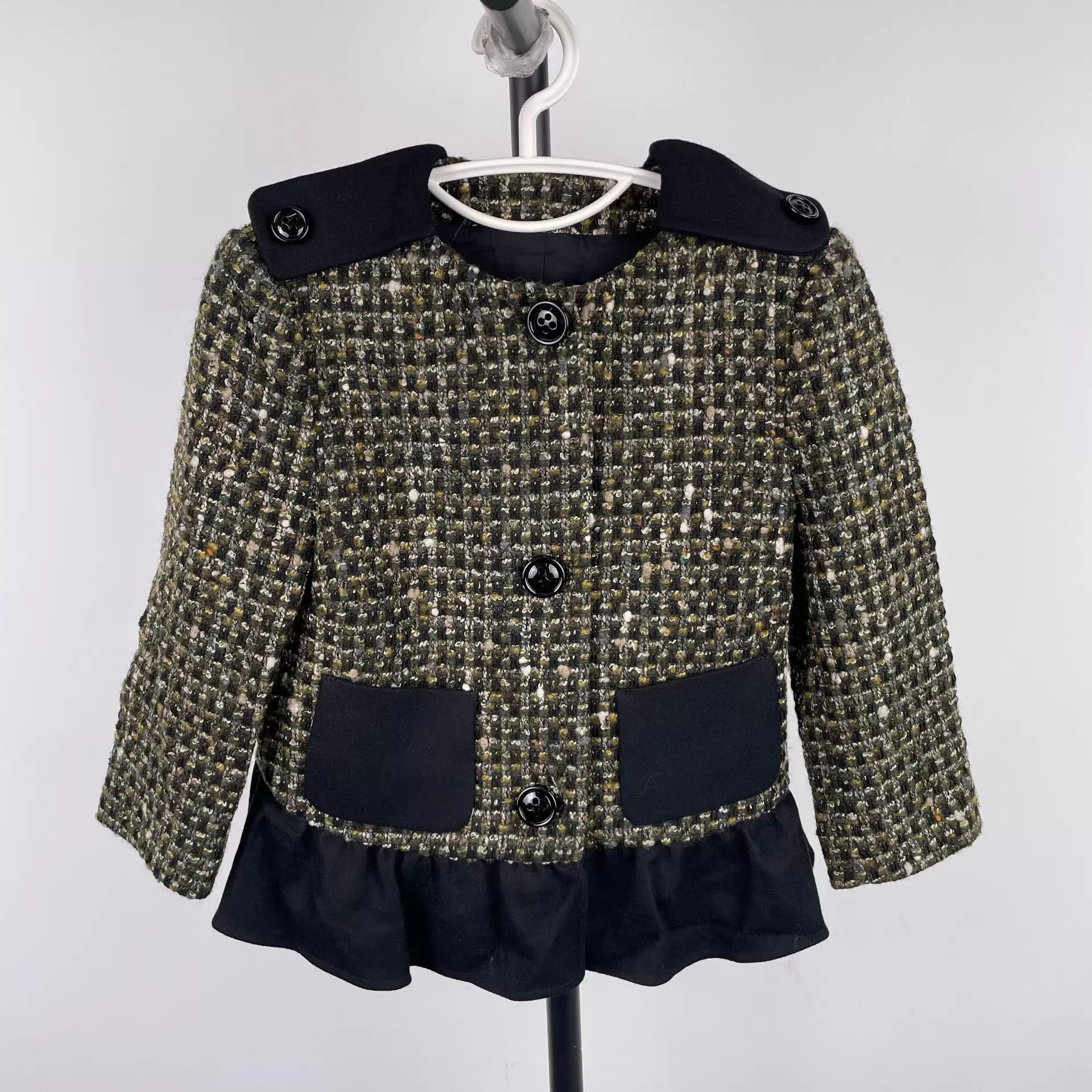 Valentino Valentino Knit Chanel-Style Women's Black Hem Jacket Size S / US 4 / IT 40 - 1 Thumbnail