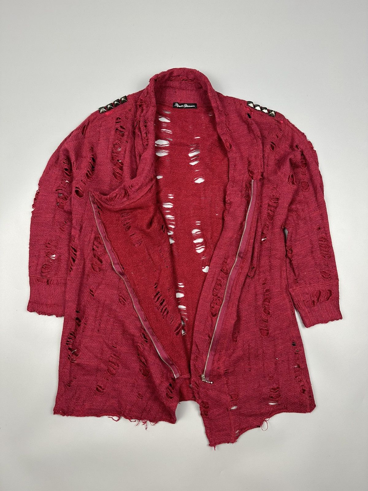 Hysteric Glamour × Japanese Brand 🔥Rare🔥Distressed Hysteric Glamour Cardigan Size US L / EU 52-54 / 3 - 2 Thumbnail