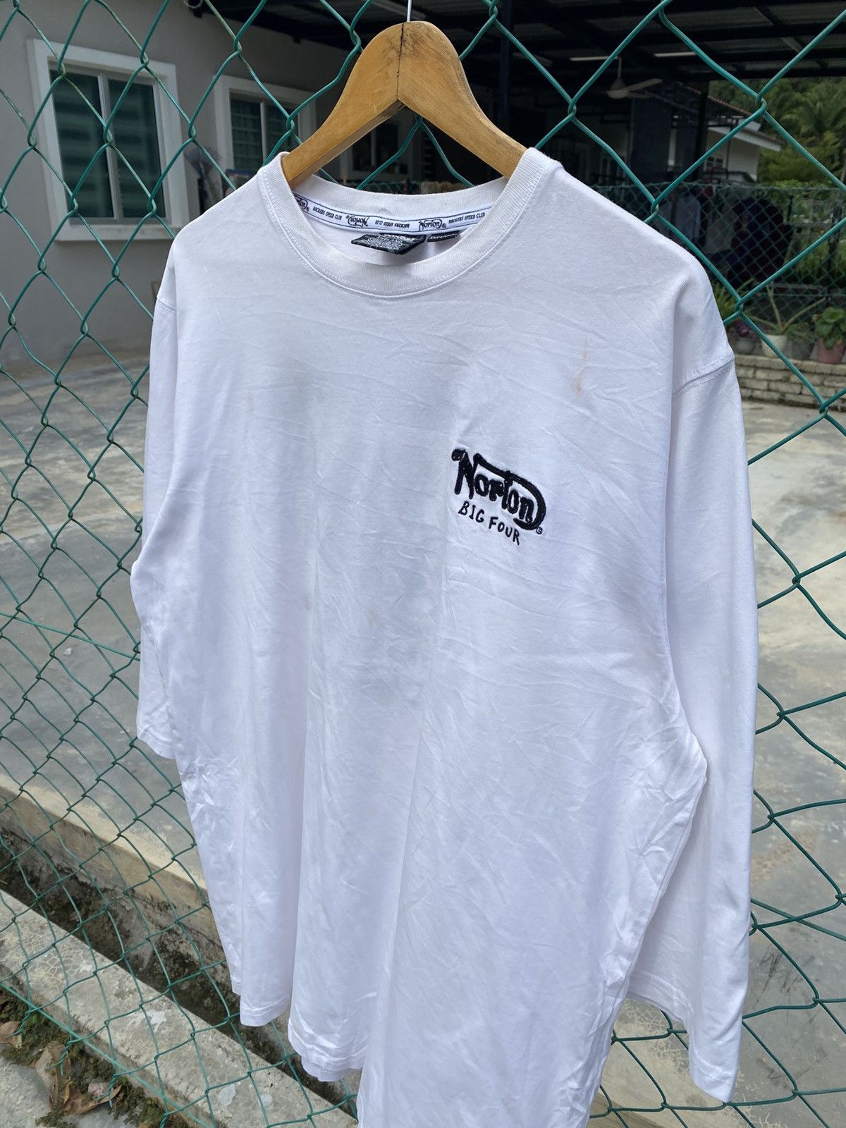 Norton Vintage Norton motorcycle embroidery spellout raglan tees Size US XL / EU 56 / 4 - 3 Thumbnail