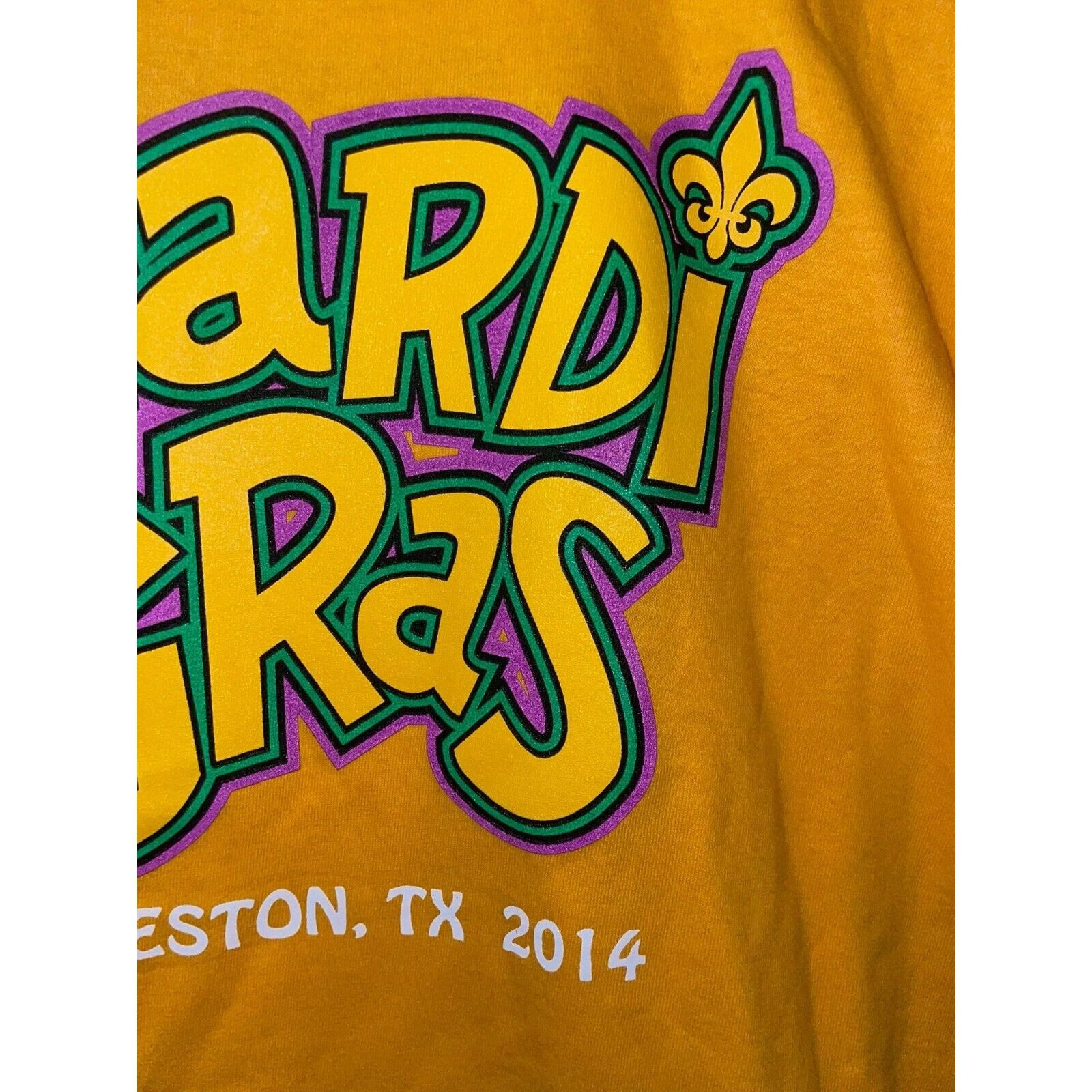 Gildan Mardi Gras Galveston Shirt TX Texas Shirt Tee 2014 M Medium Size US M / EU 48-50 / 2 - 4 Thumbnail