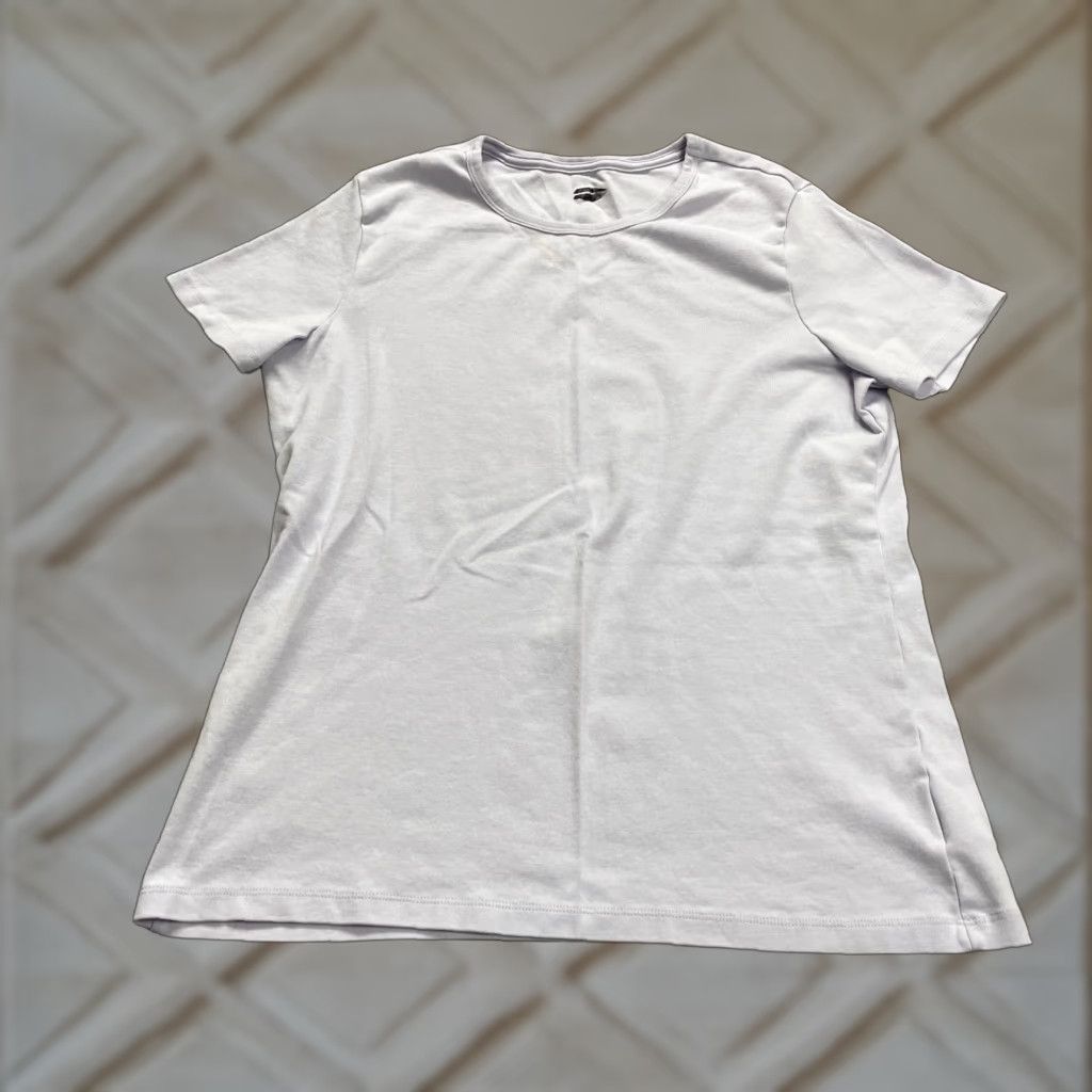 Lands' End VINTAGE Lands' End Women's T-Shirt Casual Short Sleeve Cotton Purple Large Shirt Size L / US 10 / IT 46 - 1 Thumbnail
