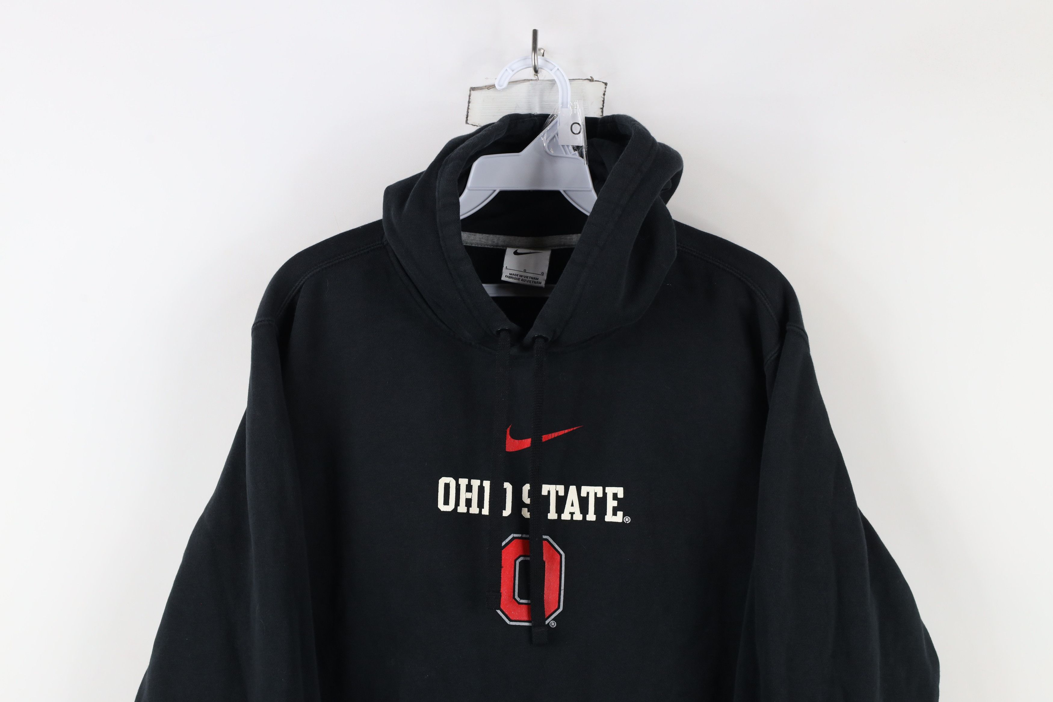 Nike × Vintage Vintage Nike Swoosh Ohio State University Hoodie Black Size US L / EU 52-54 / 3 - 2 Thumbnail