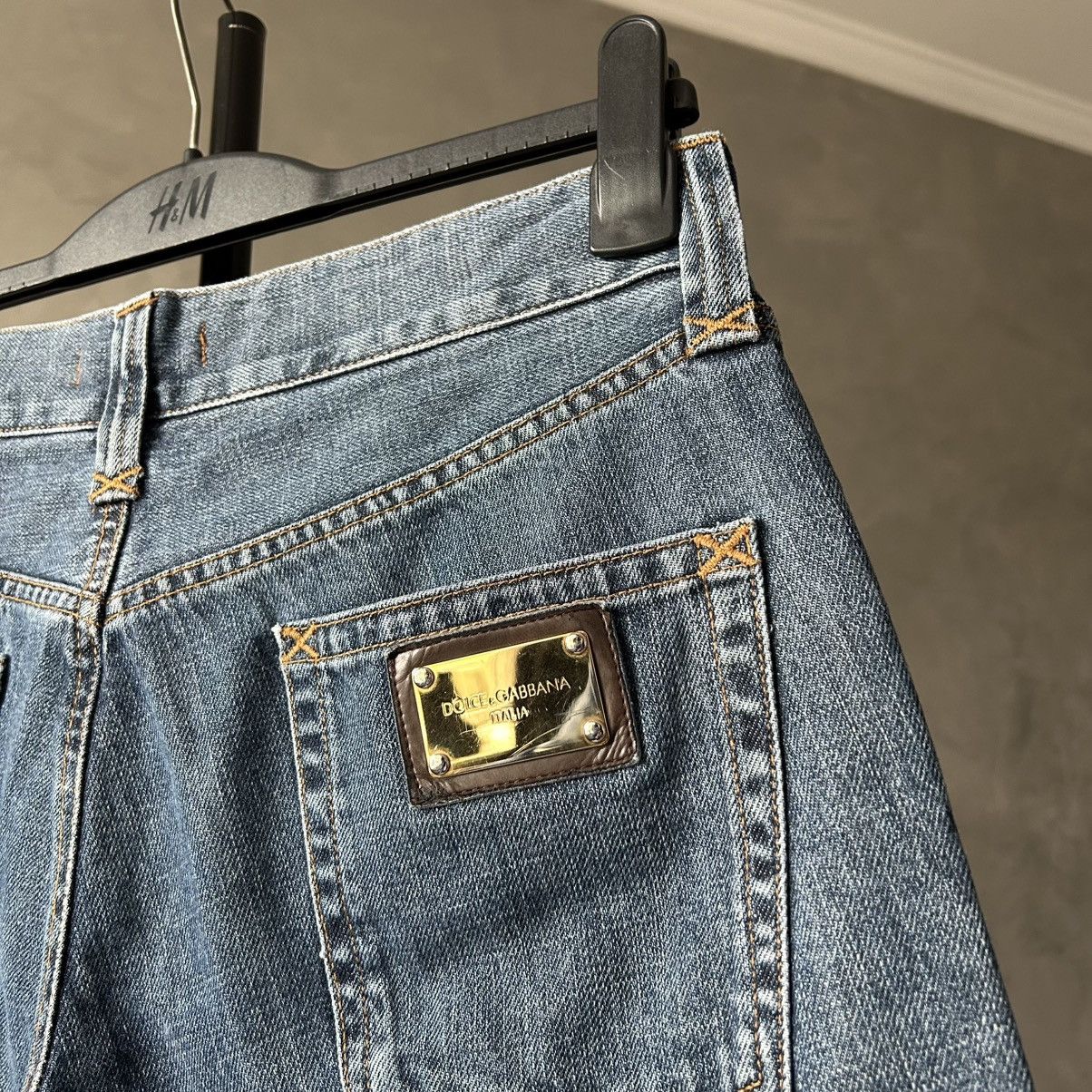 Dolce & Gabbana Vintage Dolce & Gabbana Metal Logo Denim Jeans Y2K Size US 30 / EU 46 - 3 Thumbnail