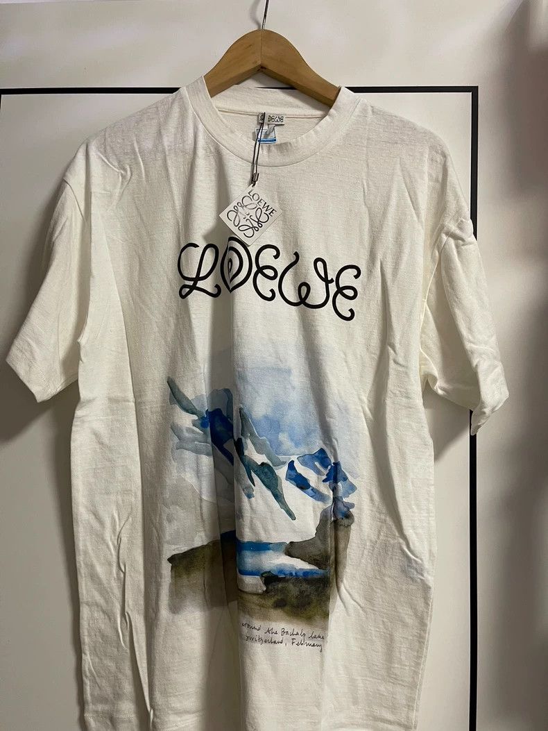 Loewe White Printed T-Shirt Size M-dmc