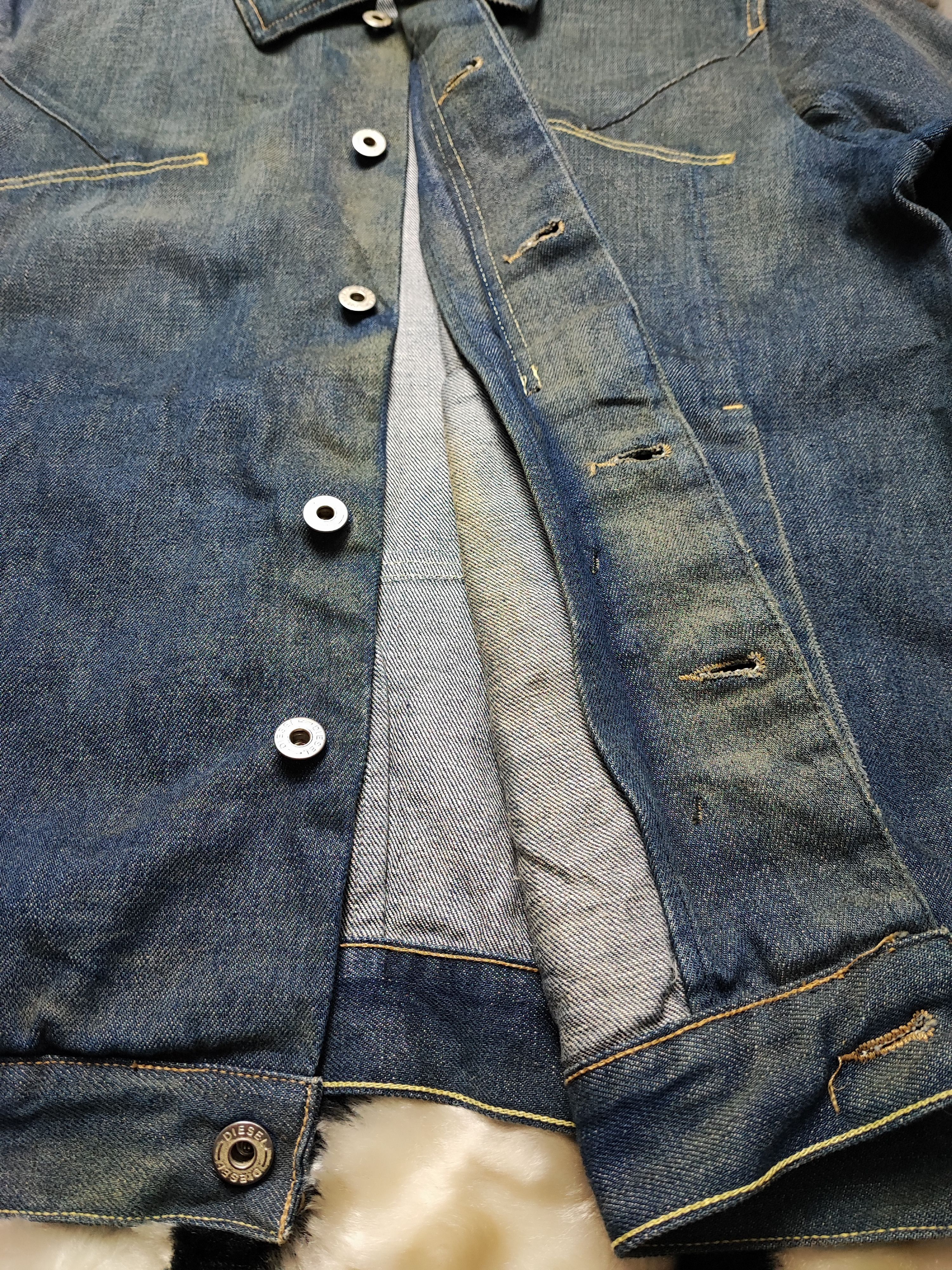 Diesel Vintage 90s Diesel Denim Jacket Button Trucker Jacket Medium Size US M / EU 48-50 / 2 - 9 Thumbnail