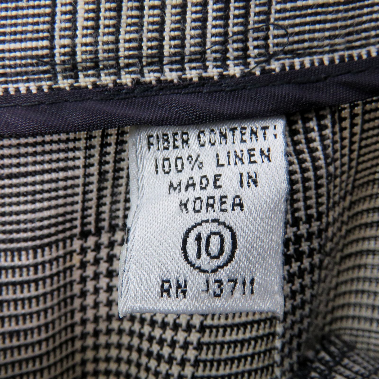 Vintage Vintage Valerie Stevens Black Houndstooth Plaid Trousers 10 Size 32" / US 10 / IT 46 - 5 Thumbnail