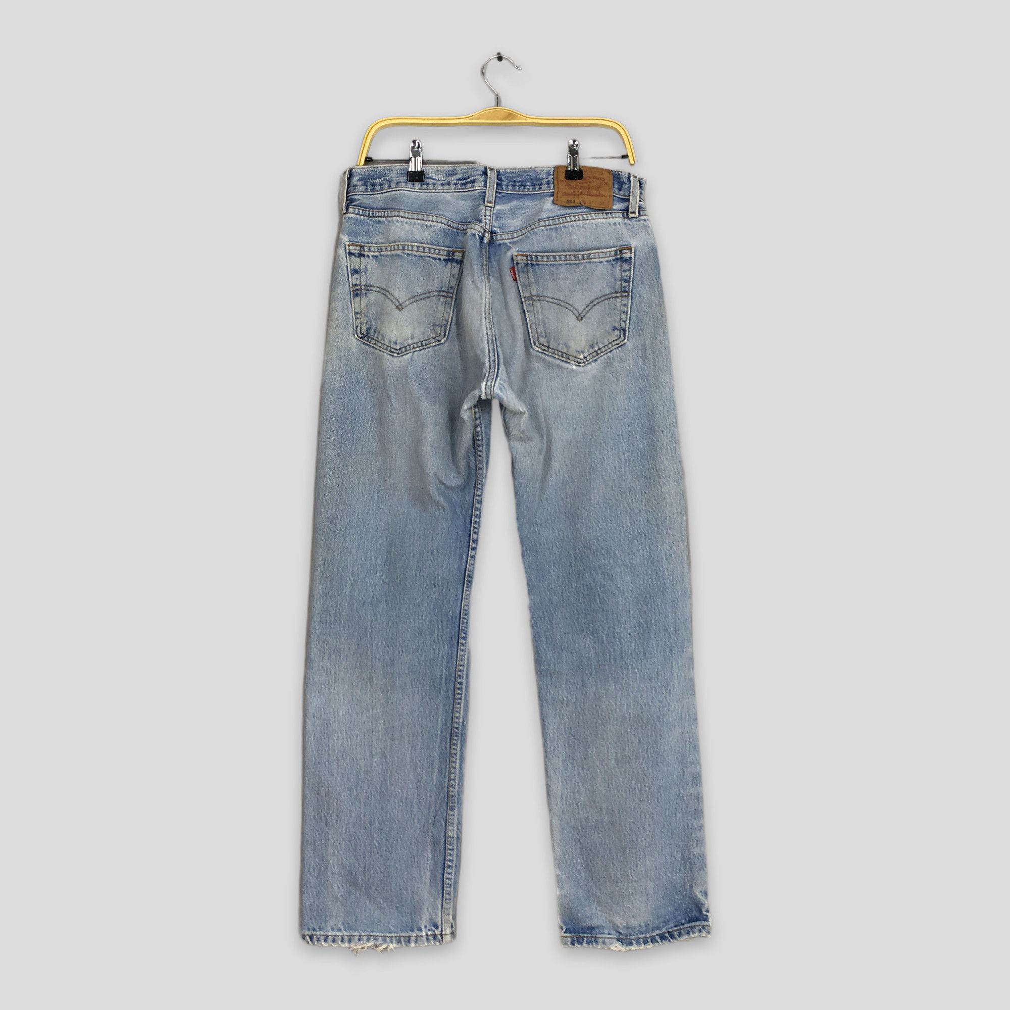 Size 31x29.5 Vintage 80s Levi's 501 Light Wash Jeans