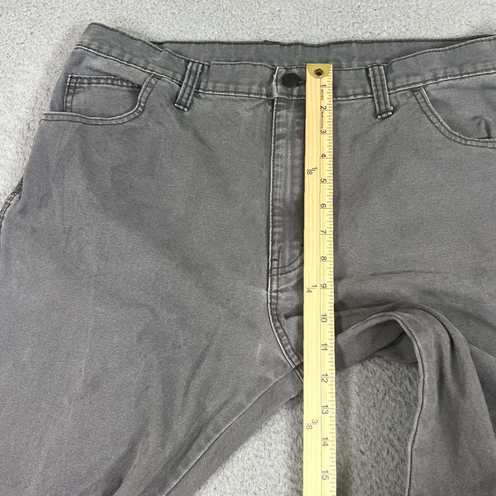 Dickies VINTAGE Dickies Carpenter Pants Men's Size 36x30 Cotton Canvas Gray Workwear Slim Fit Size US 36 / EU 52 - 4 Thumbnail