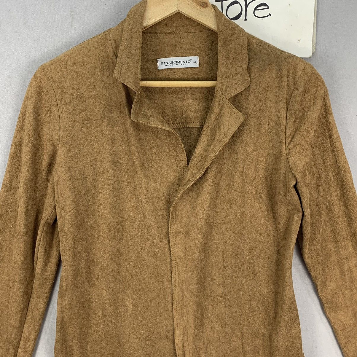 Other Rare Italian Made Faux Suede Cardigan Size S / US 4 / IT 40 - 2 Thumbnail