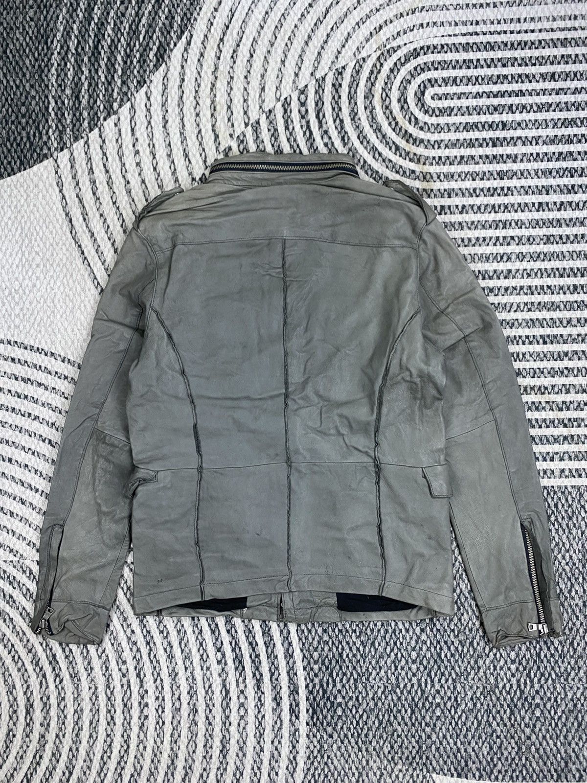 Japanese Brand Vintage Military Leather Field Jacket Jun Hashimoto Inspired Size US S / EU 44-46 / 1 - 2 Thumbnail