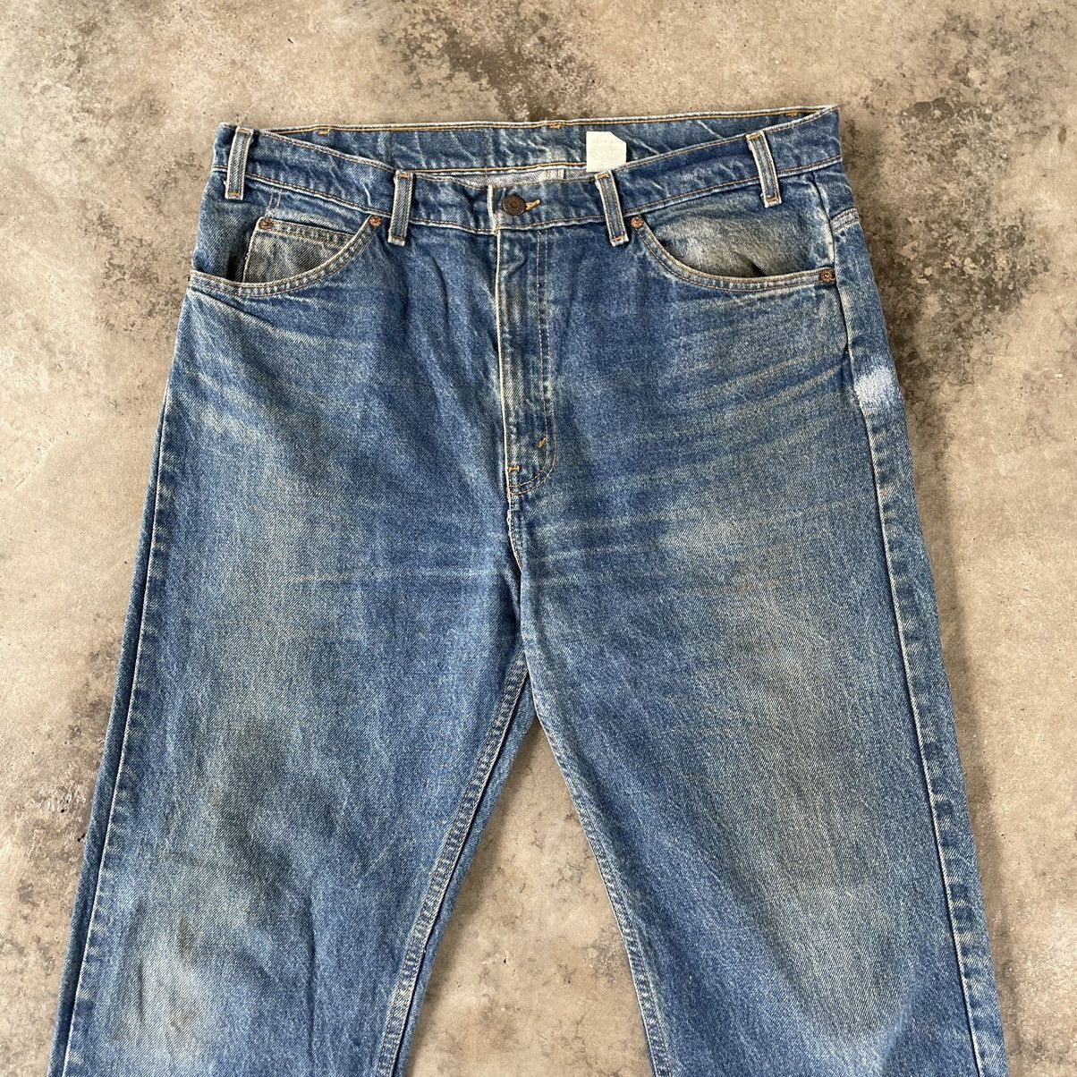 Levi's × Vintage 🔥Vintage Levis 505 Stoned Washed Distress Denim Jeans Size US 38 / EU 54 - 2 Thumbnail
