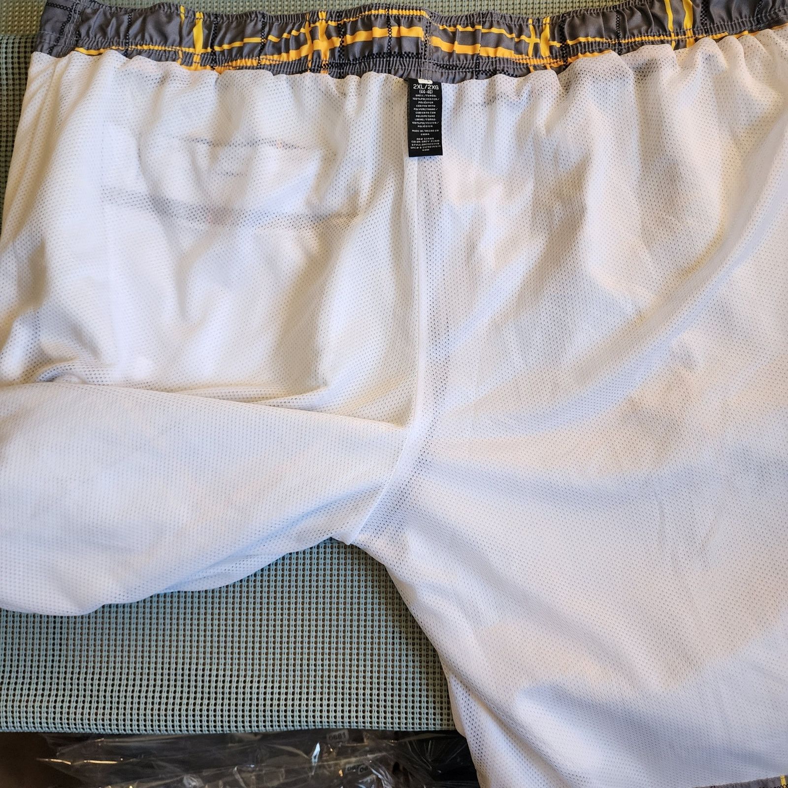 Ocean Pacific Ocean Pacific Men's 2XL Plaid Board Shorts Orange Gray Size US 44 / EU 60 - 8 Thumbnail