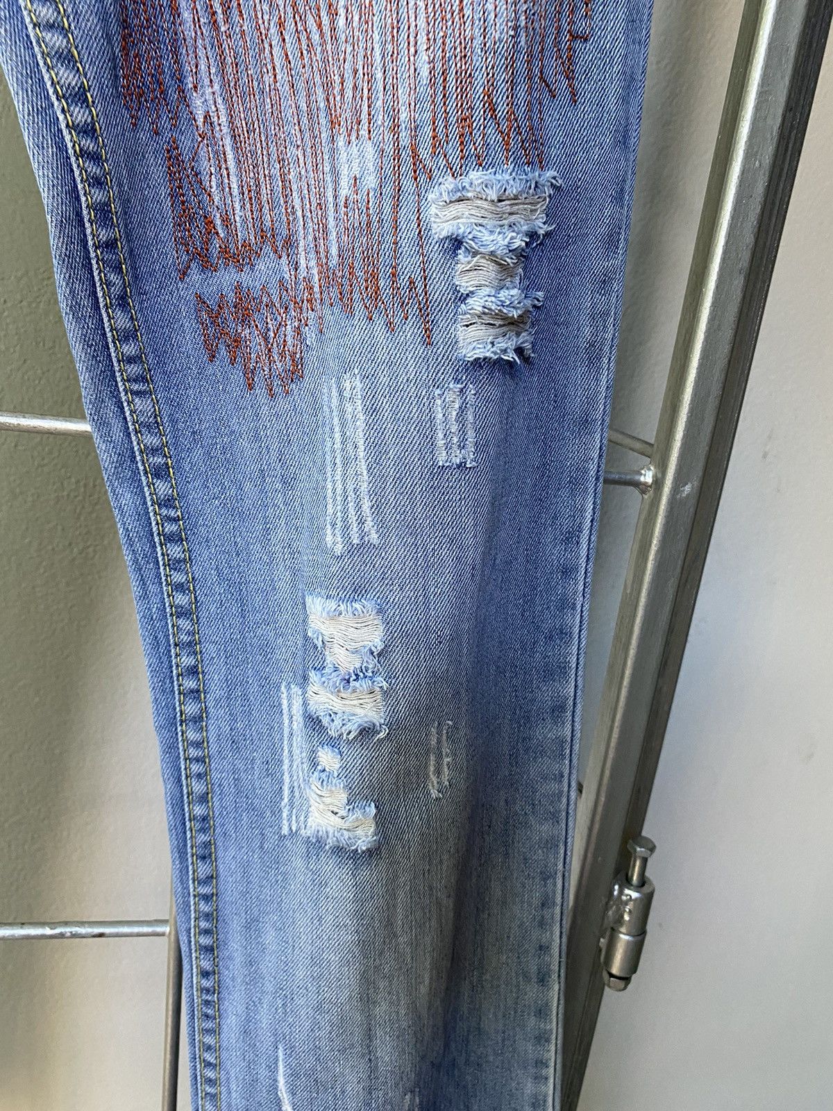 Dolce & Gabbana Dolce & Gabbana Y2K embroidery denim jeans Size 29" - 4 Thumbnail