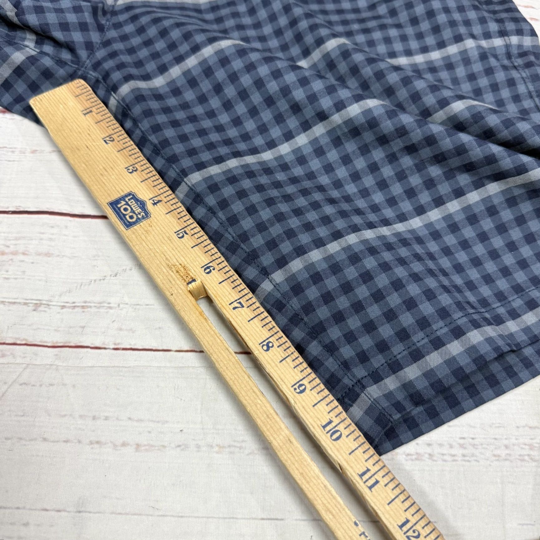 Under Armour Under Armour Blue Checkered Golf Chino Shorts Performance Flat Front Men's Sz 34 Size US 34 / EU 50 - 4 Thumbnail