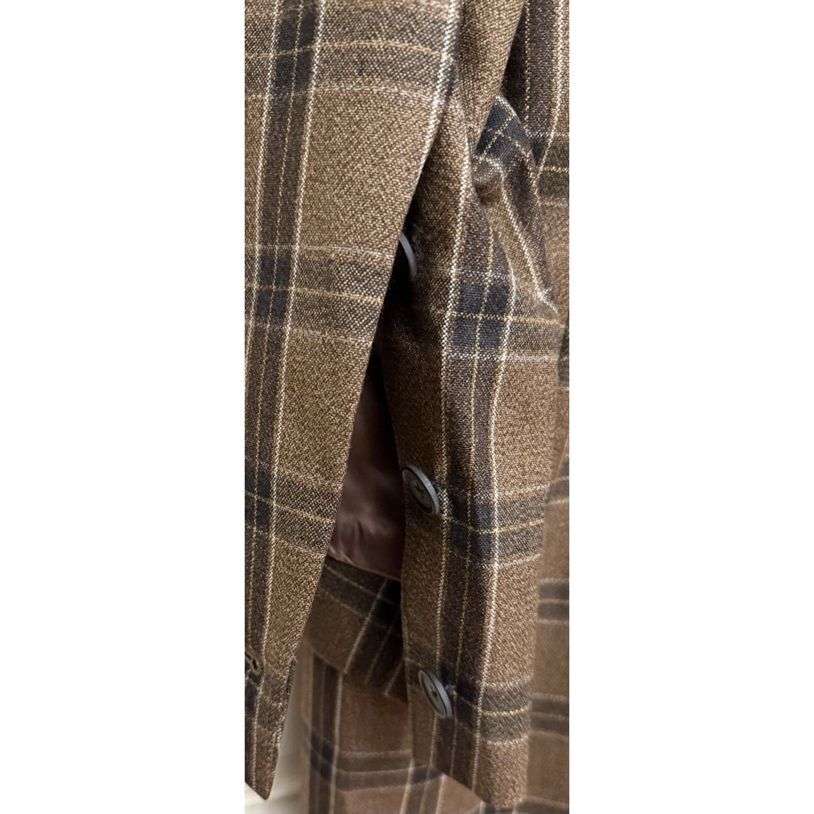 Paul Smith Super Rare $1995 Paul Smith Wool Check Trench Coat. US Large Size US L / EU 52-54 / 3 - 6 Thumbnail