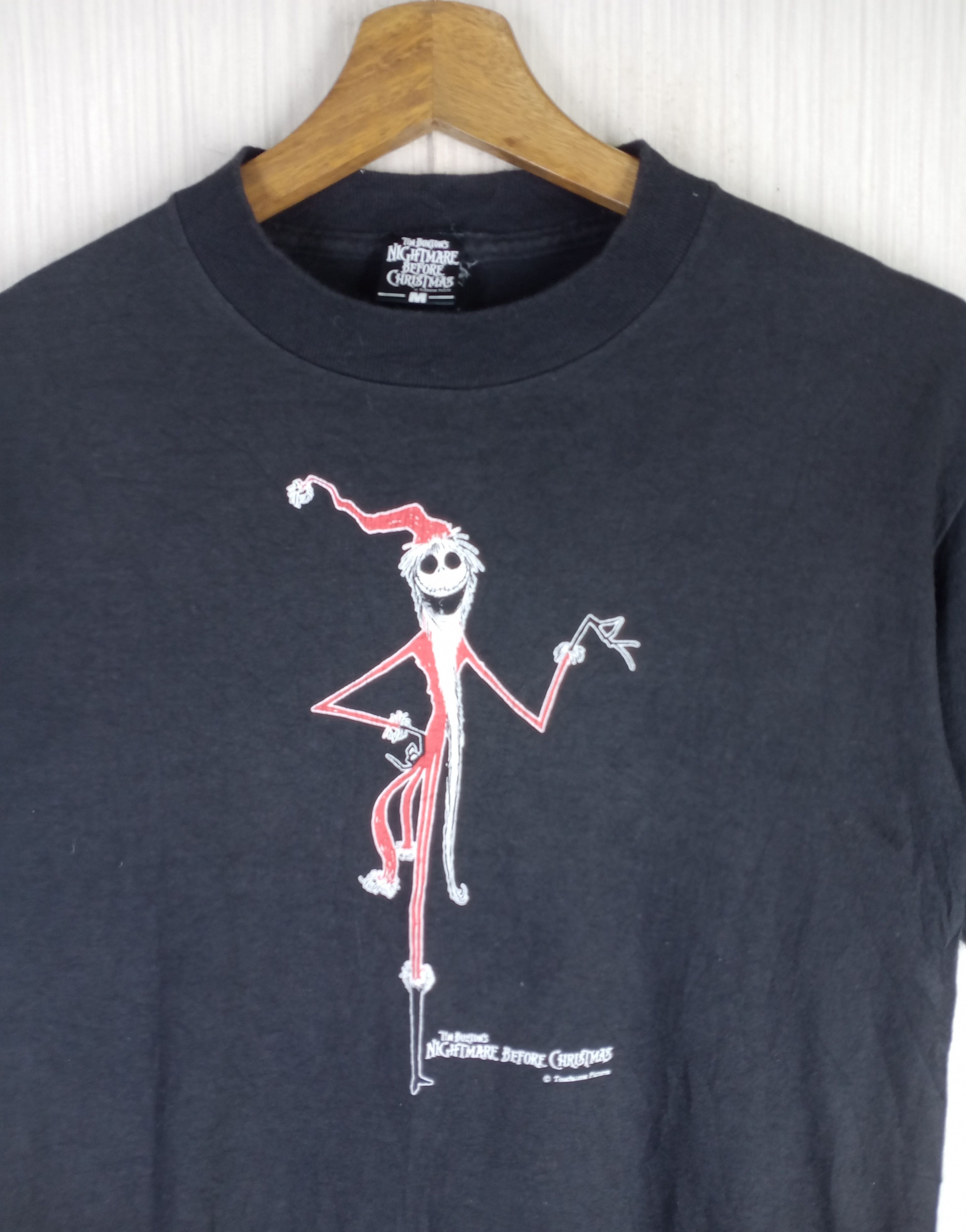 Expert Horror × Vintage Vintage 90s Tim Burton's Nightmare Before Christmas Tshirt Size US M / EU 48-50 / 2 - 2 Thumbnail