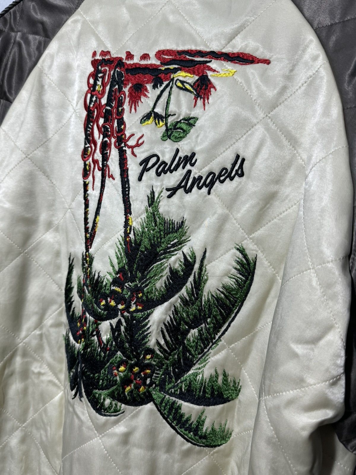 Palm Angels NWT Upsidedown Palm Sukajan Quilted Jacket Size US M / EU 48-50 / 2 - 11 Thumbnail