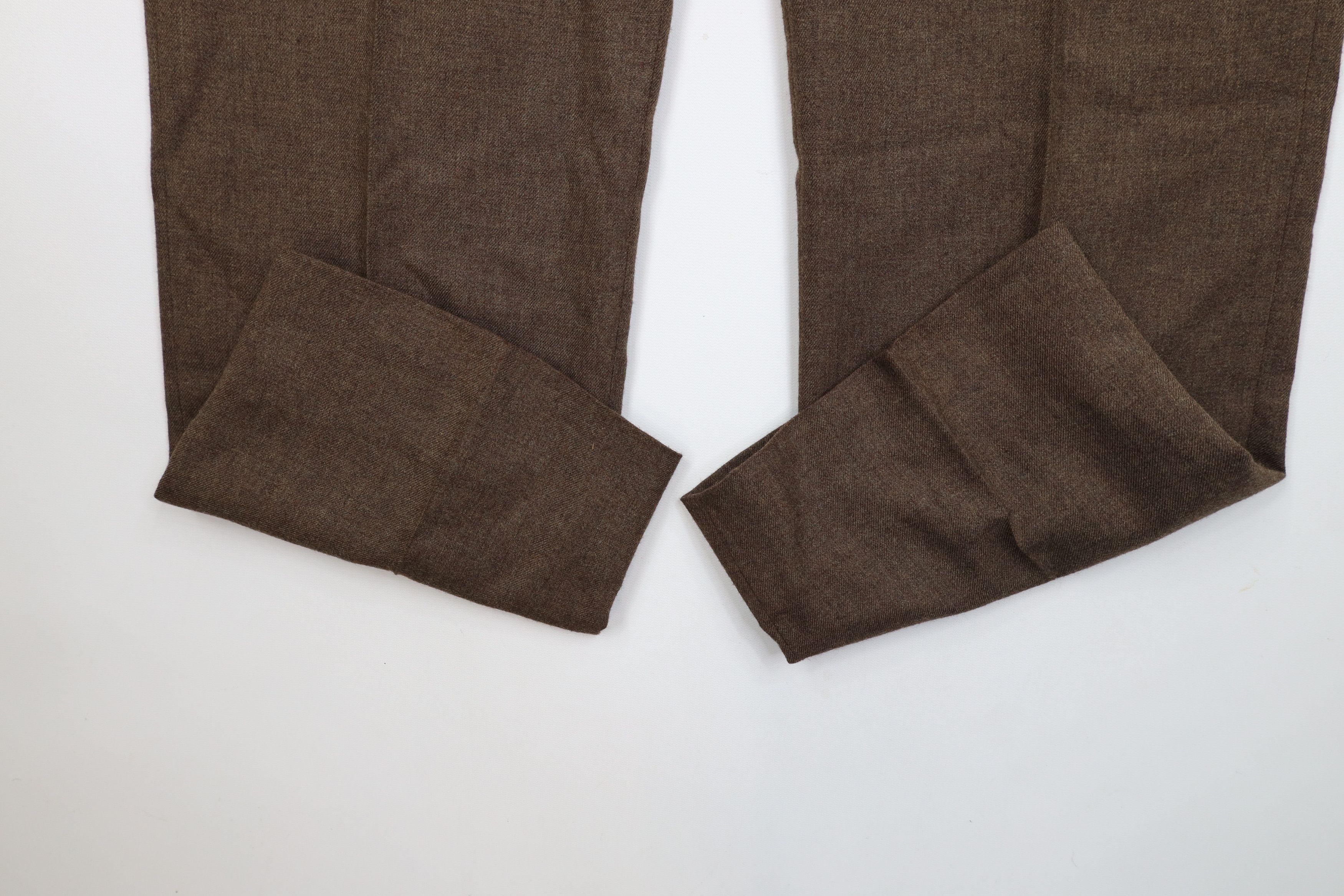 Vintage Vintage 70s Streetwear Flared Wide Leg Chino Pants Brown USA Size US 34 / EU 50 - 5 Thumbnail