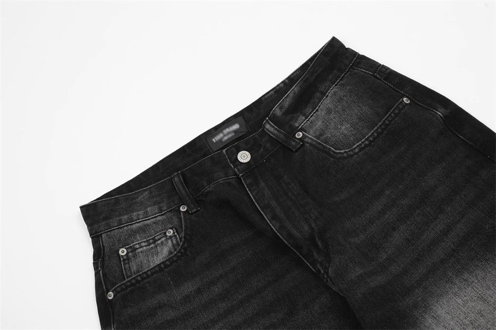 Japanese Brand × Jean Washed vintage loose distressed wide-leg contrast jeans Size US 32 / EU 48 - 3 Thumbnail