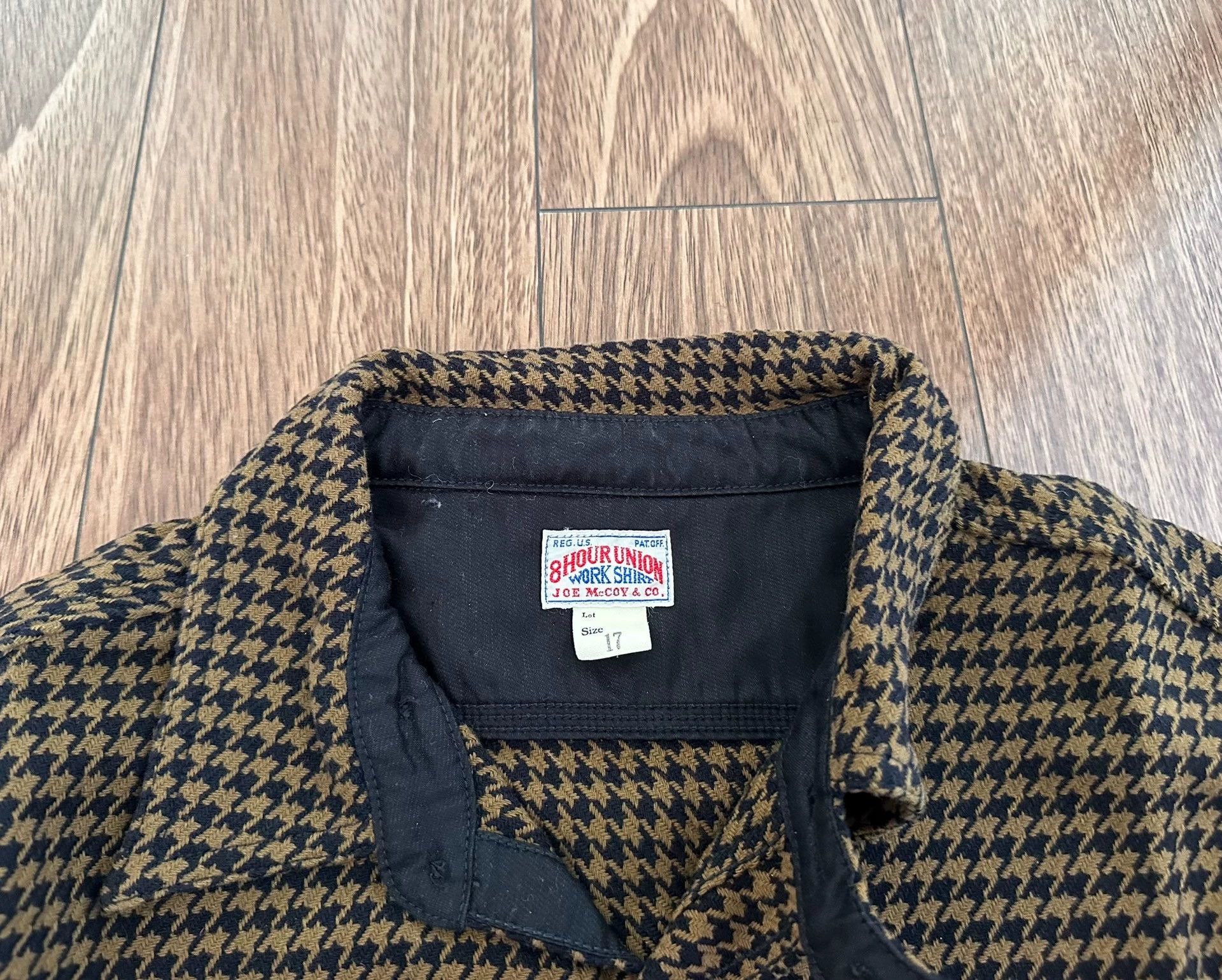 The Real McCoy's The Real McCoy 8HU Houndstooth Flannel Shirt 17 Excellent Size US XXS / EU 40 - 3 Thumbnail