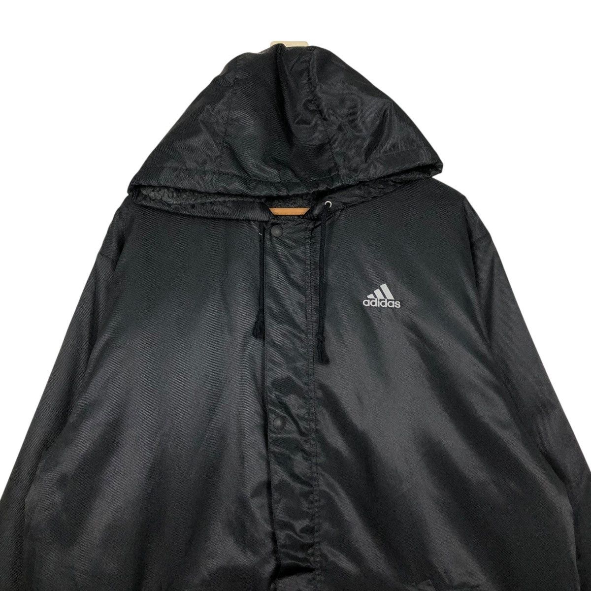 Adidas 🔥VINTAGE LONG JACKET ADIDAS BIG LOGO BLANKET Size US L / EU 52-54 / 3 - 5 Thumbnail
