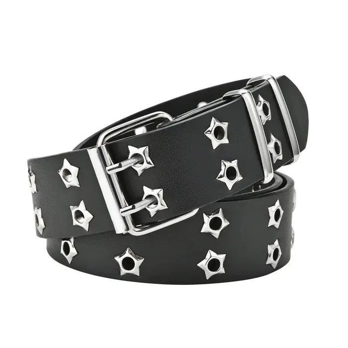 Other Black Color Star Eye Rivet Belt Size ONE SIZE - 1 Thumbnail