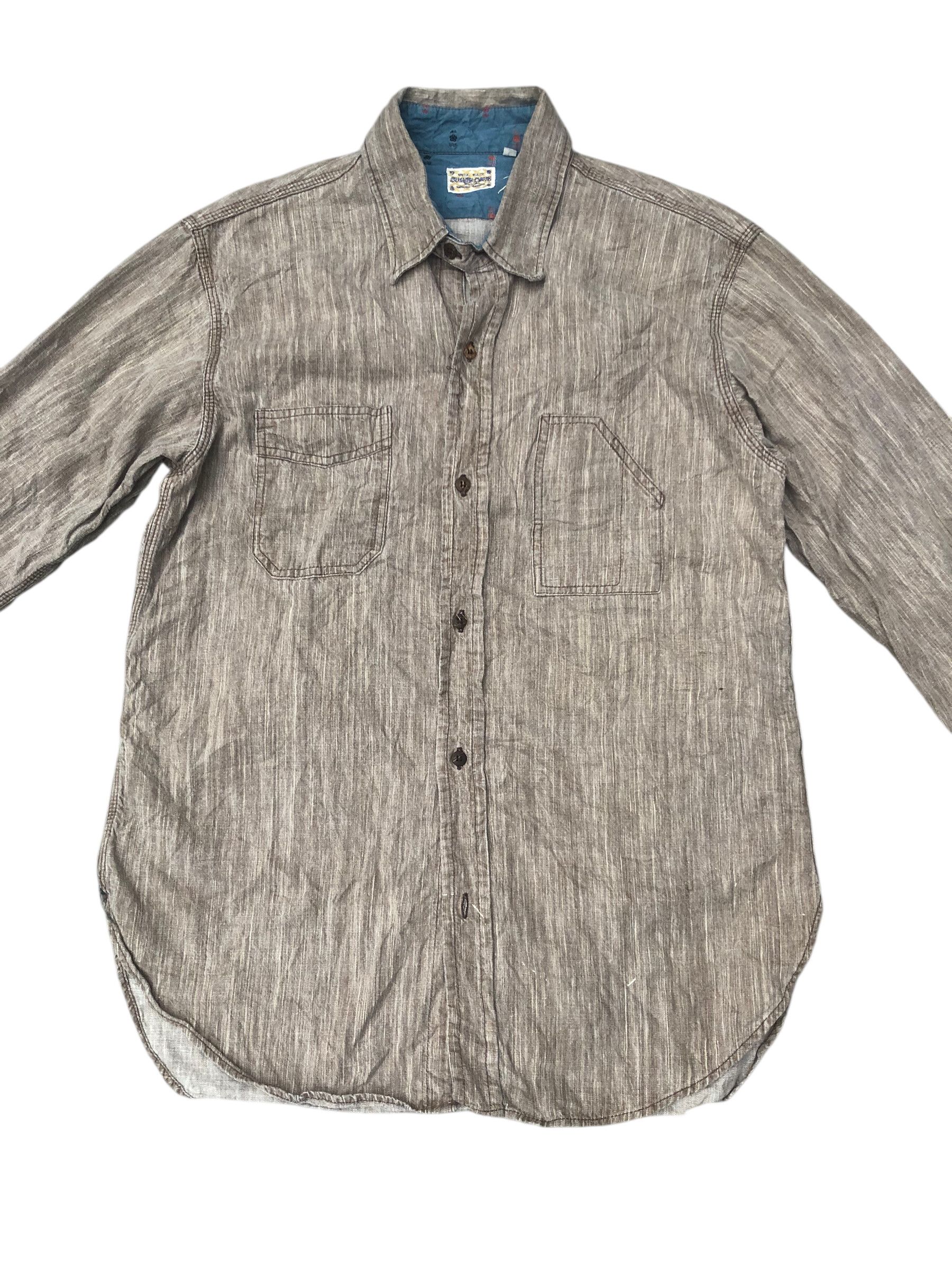 Sugar Cane 🔥Sugar Cane Reg D.T.M. Selvedge Chambray Button Fly Shirt Size US L / EU 52-54 / 3 - 3 Thumbnail