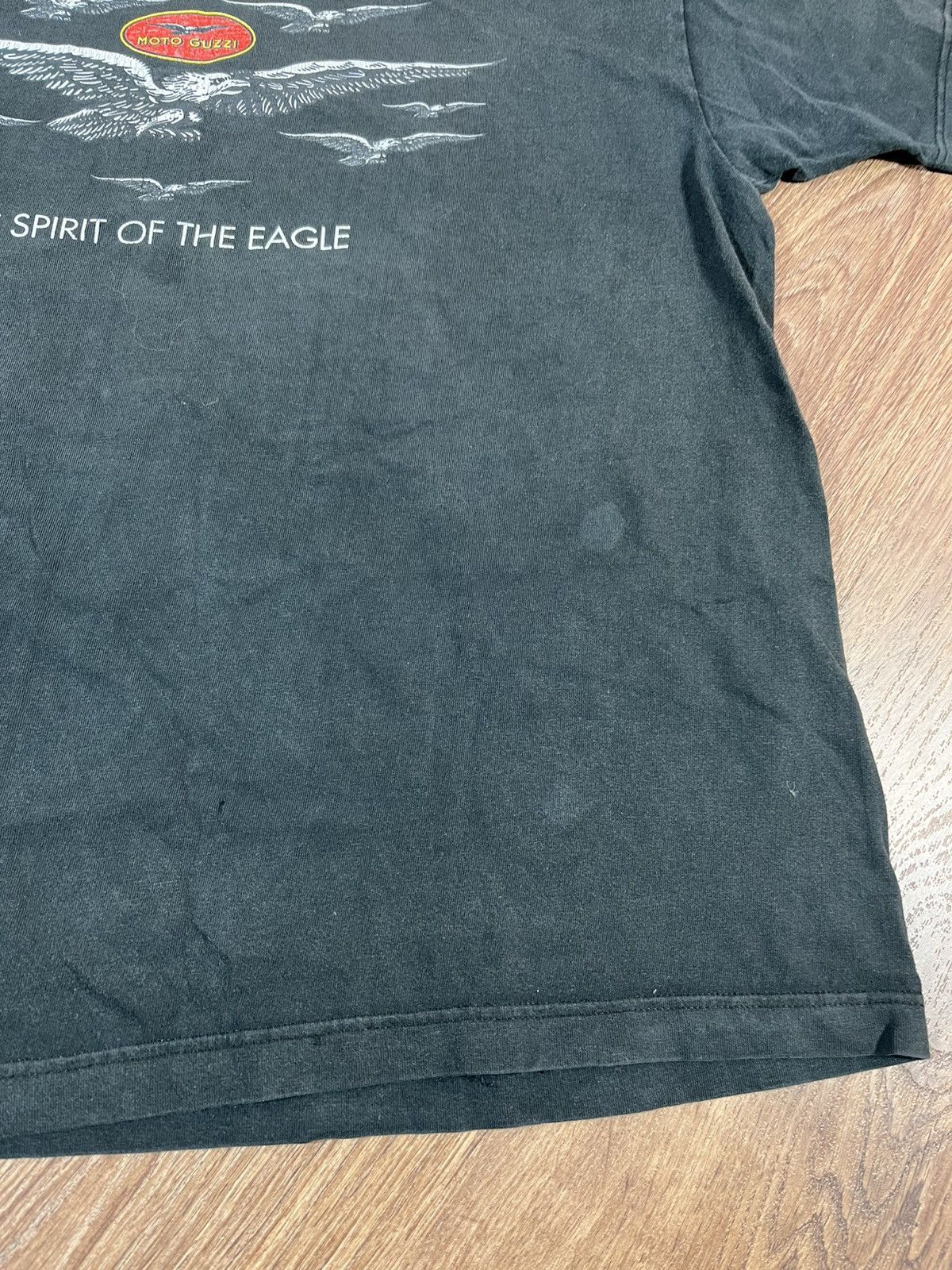 Band Tees Vintage 90s Moto Guzzi The Spirit Of The Eagle T Shirt Size US XL / EU 56 / 4 - 5 Thumbnail