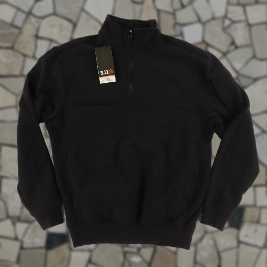 Vintage 5.11 Tactical Job Shirt Police Solid Mock Long Sleeve Sweater Black Men's S Size US S / EU 44-46 / 1 - 1 Thumbnail