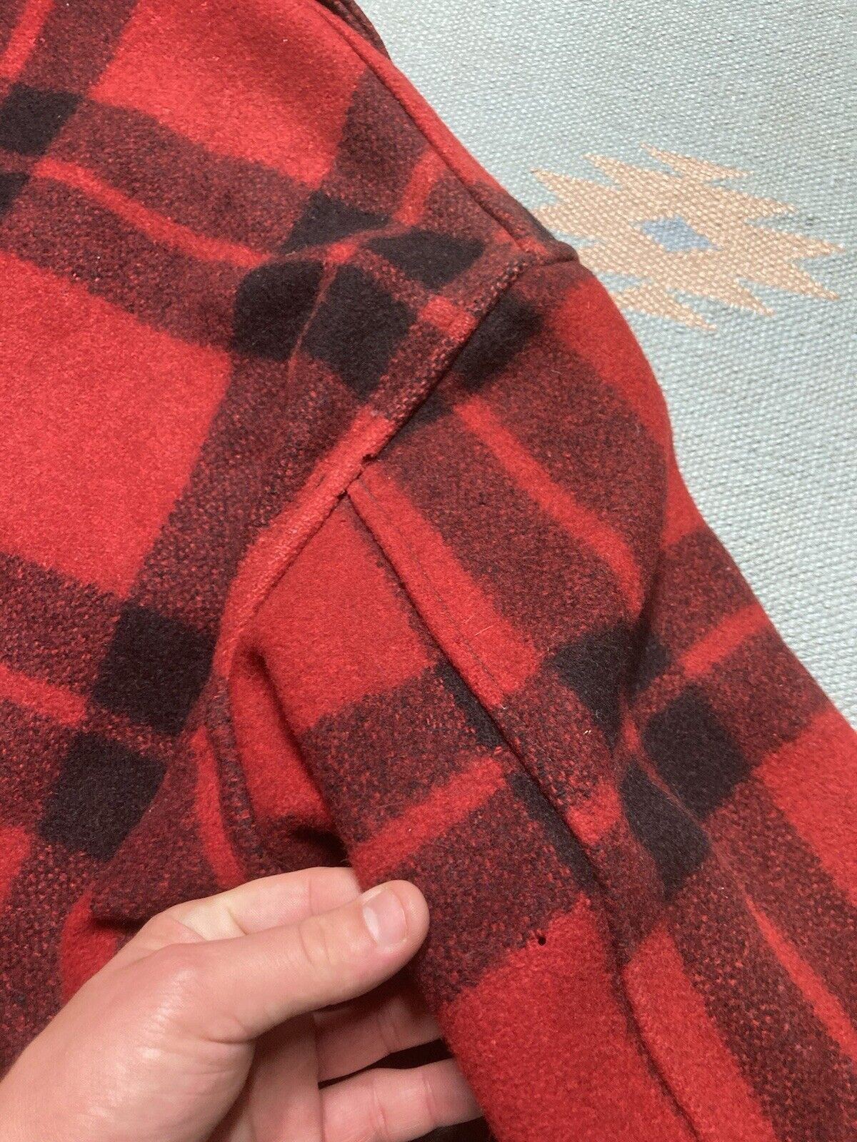 JCPenney × Vintage VTG 40s wool mackinaw jacket sportclad buffalo plaid coat L Size US L / EU 52-54 / 3 - 10 Thumbnail