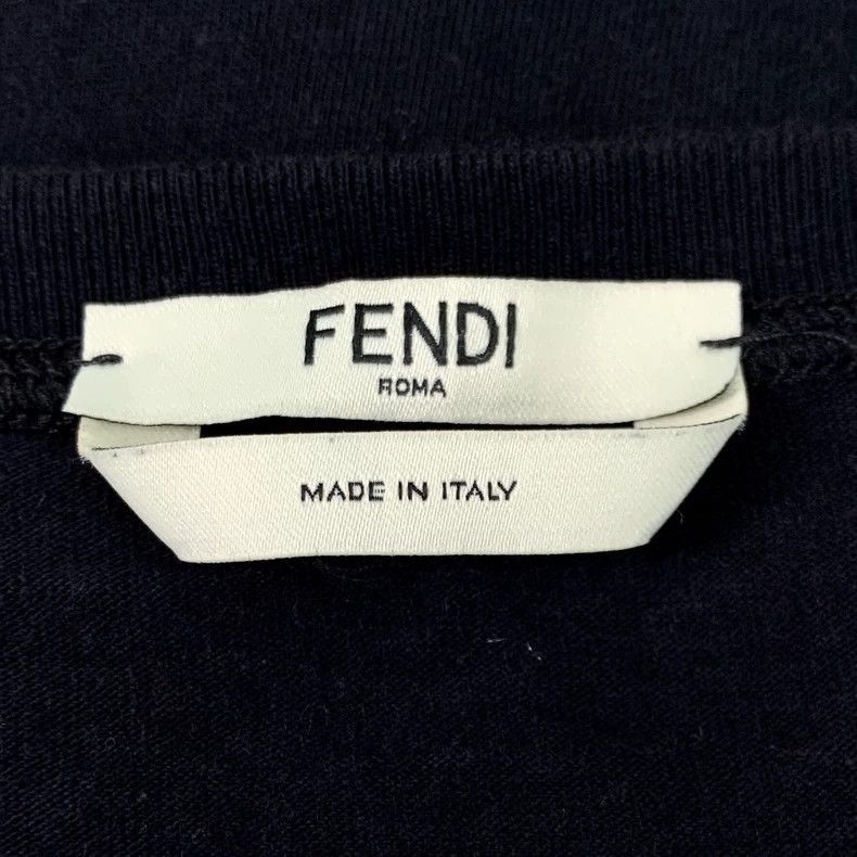 Fendi Fendi Black TShirt with Monster Eyes Size US S / EU 44-46 / 1 - 6 Thumbnail