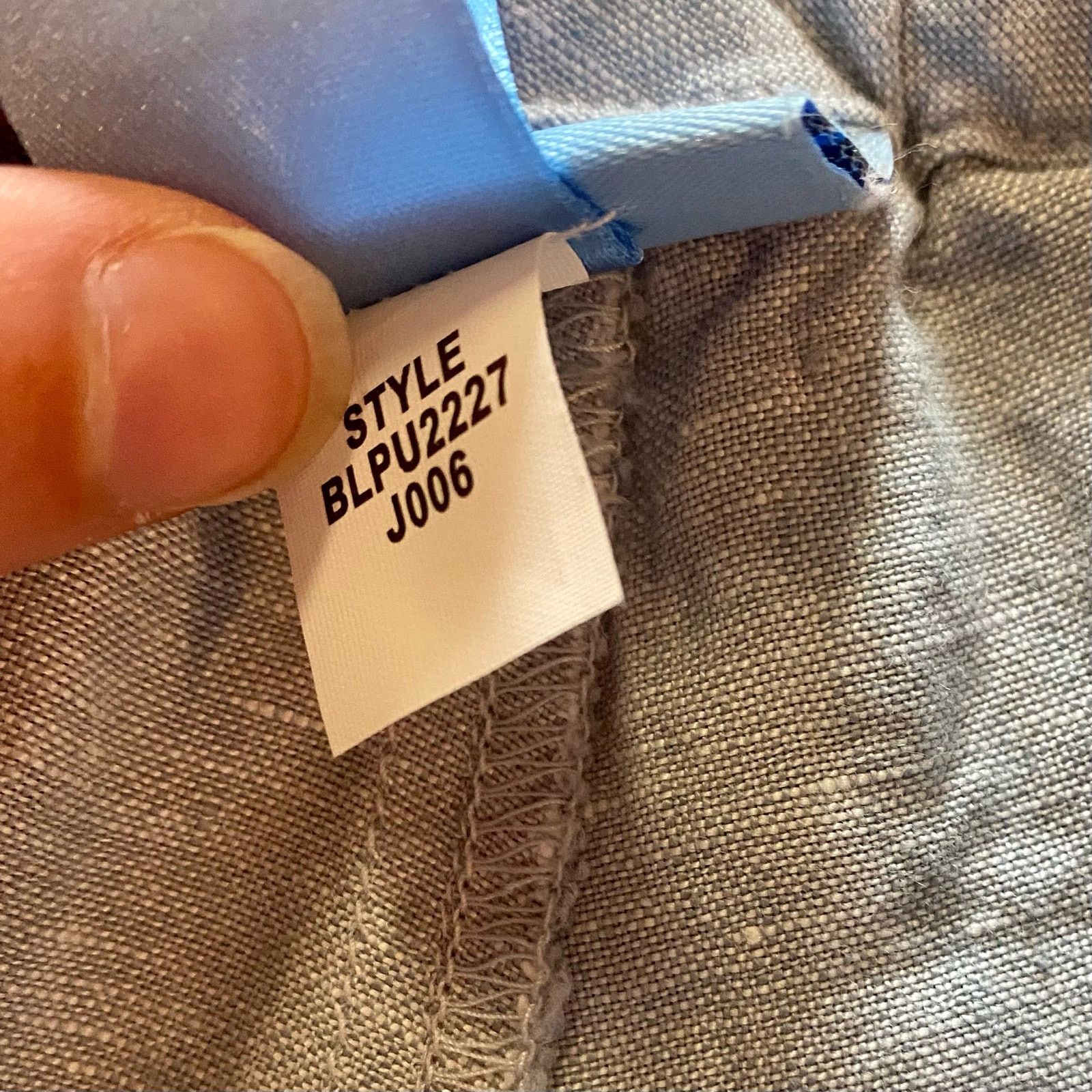Other Sigrid Olsen SO Blue Cropped Linen Pants Womens Petite Small Size 28" / US 6 / IT 42 - 14 Thumbnail
