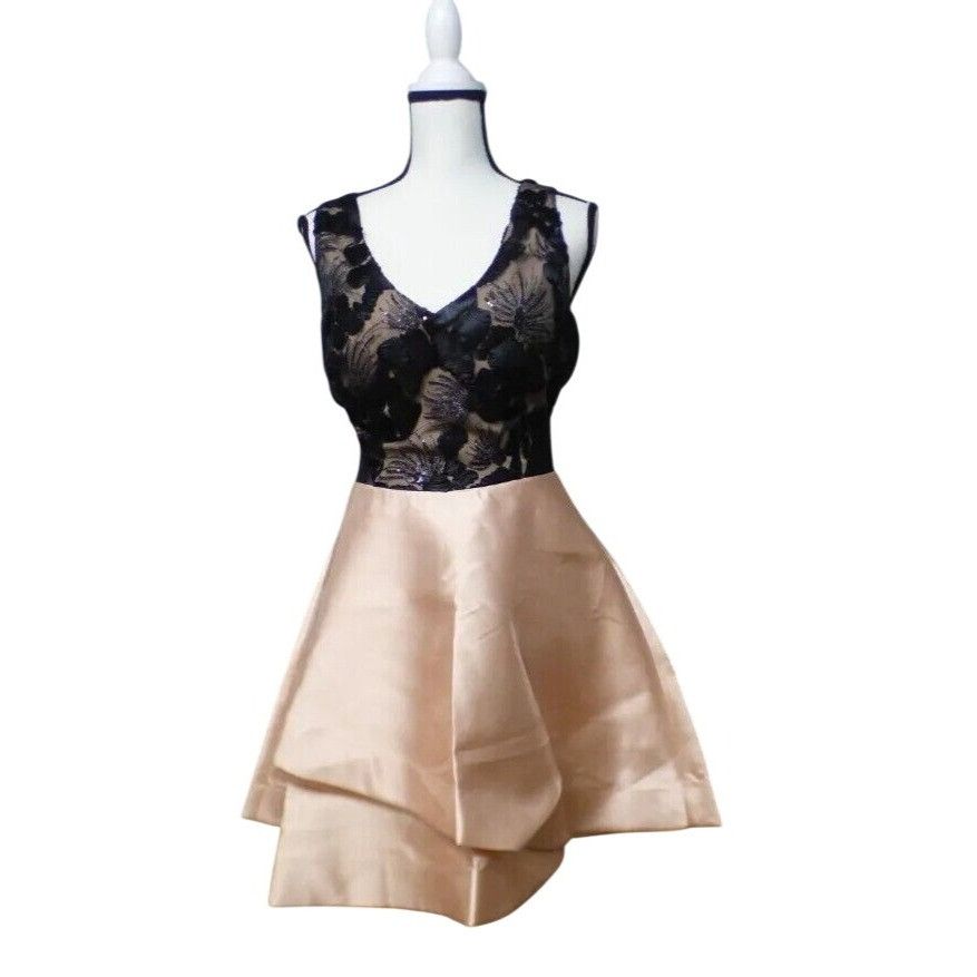 Other BCX Juniors' Embellished Contrast Fit & Flare Dress, size 1 Size ONE SIZE - 1 Thumbnail