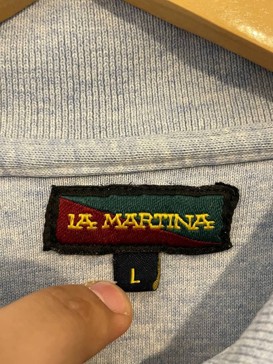 La Martina × Polo Ralph Lauren × Vintage La Martina Rugby Sweatshirt Vintage Center Pony RRL Styl Y2K Size US L / EU 52-54 / 3 - 9 Thumbnail