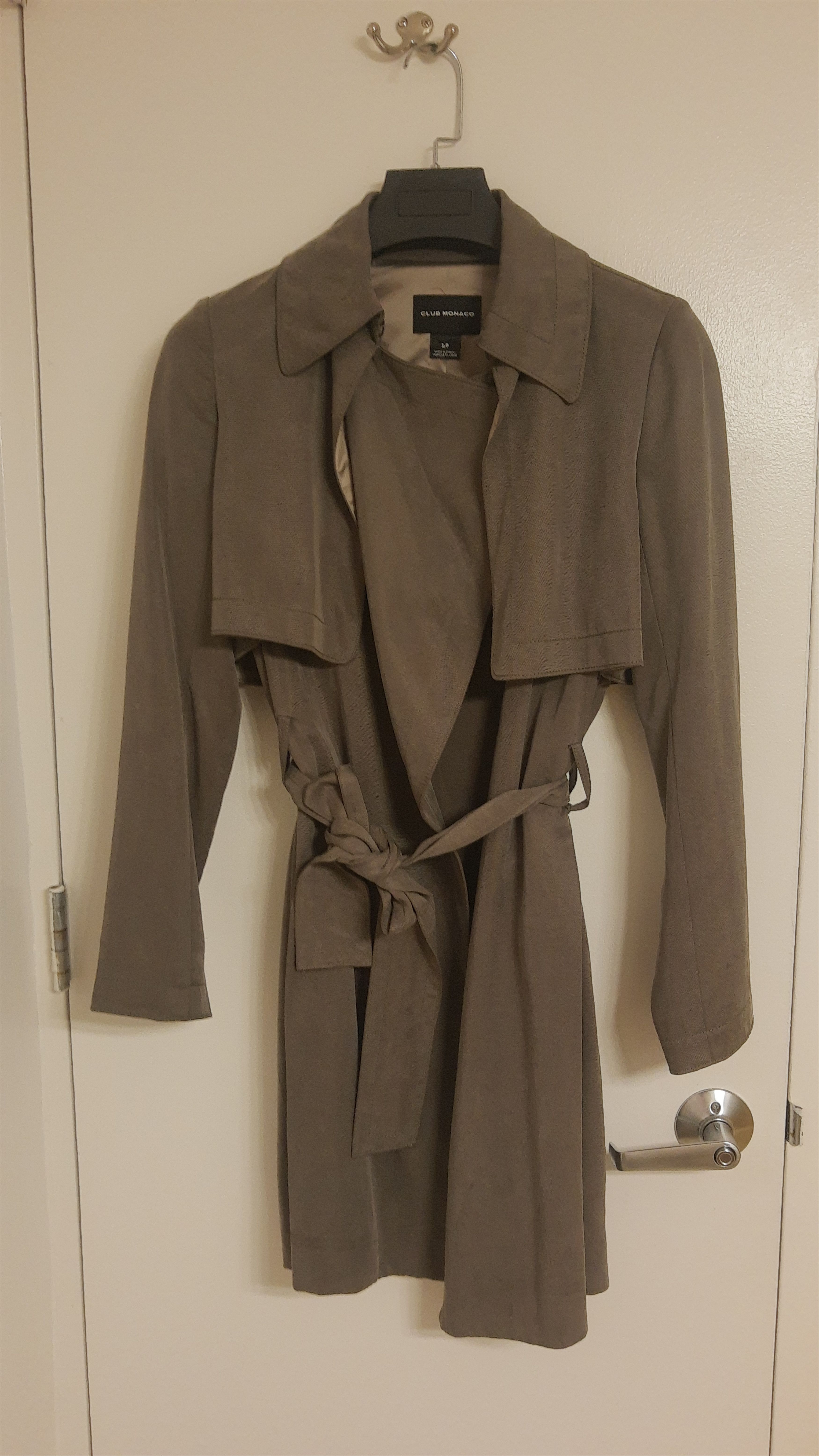 image of Club Monaco Coat X/p in Green, Women's (Size Small)