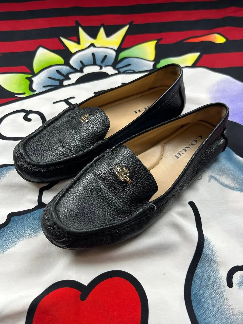 Coach Coach Marley Driver leather loafer black Size 9US Size US 9 / EU 42 - 1 Thumbnail
